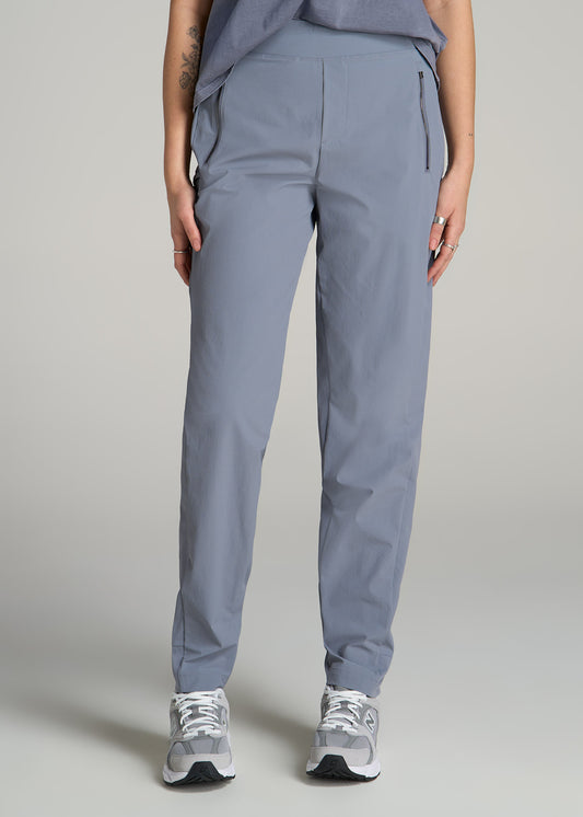 Pull-on Mini Ripstop Pants for Tall Women in Skyline Grey