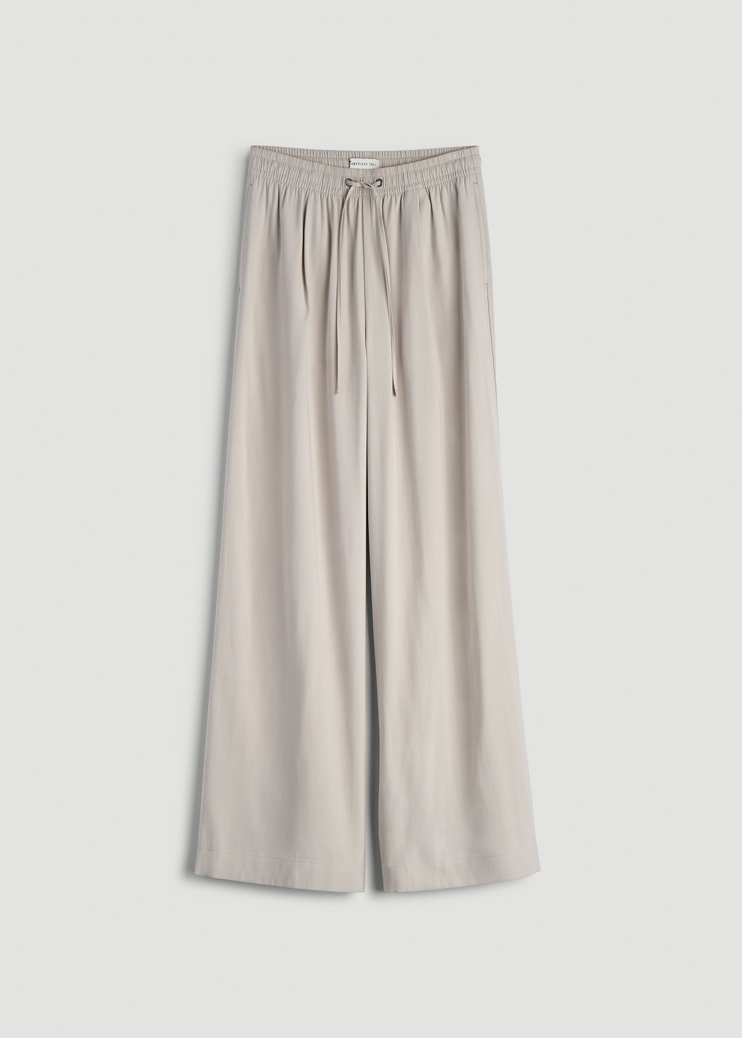 Relaxed Pull On Pants for Tall Women in Stone