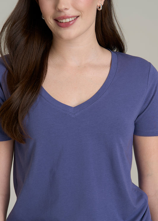 Women's Tall Scoop V-Neck Tee in Future Dusk