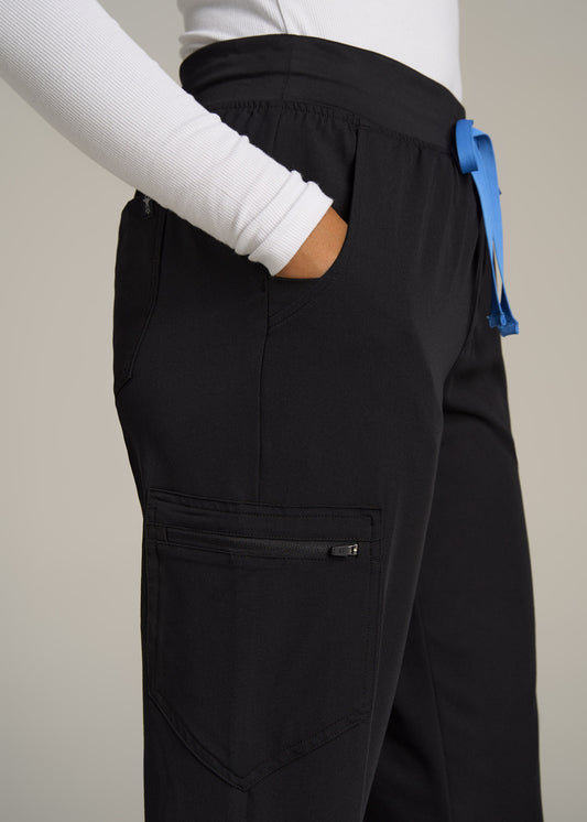 Scrub Joggers for Tall Women in Black