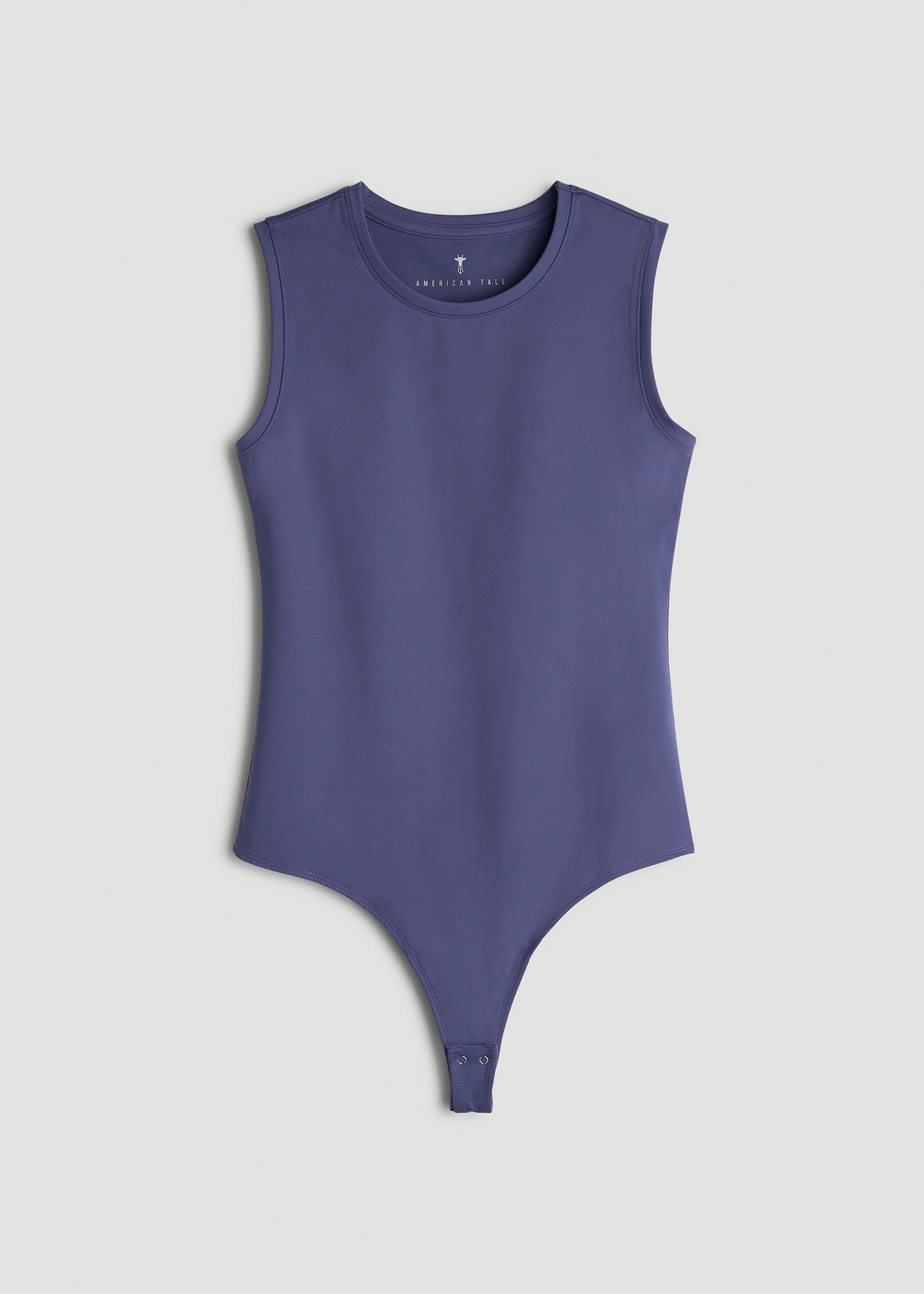 Sleeveless Crewneck Bodysuit for Tall Women in Future Dusk