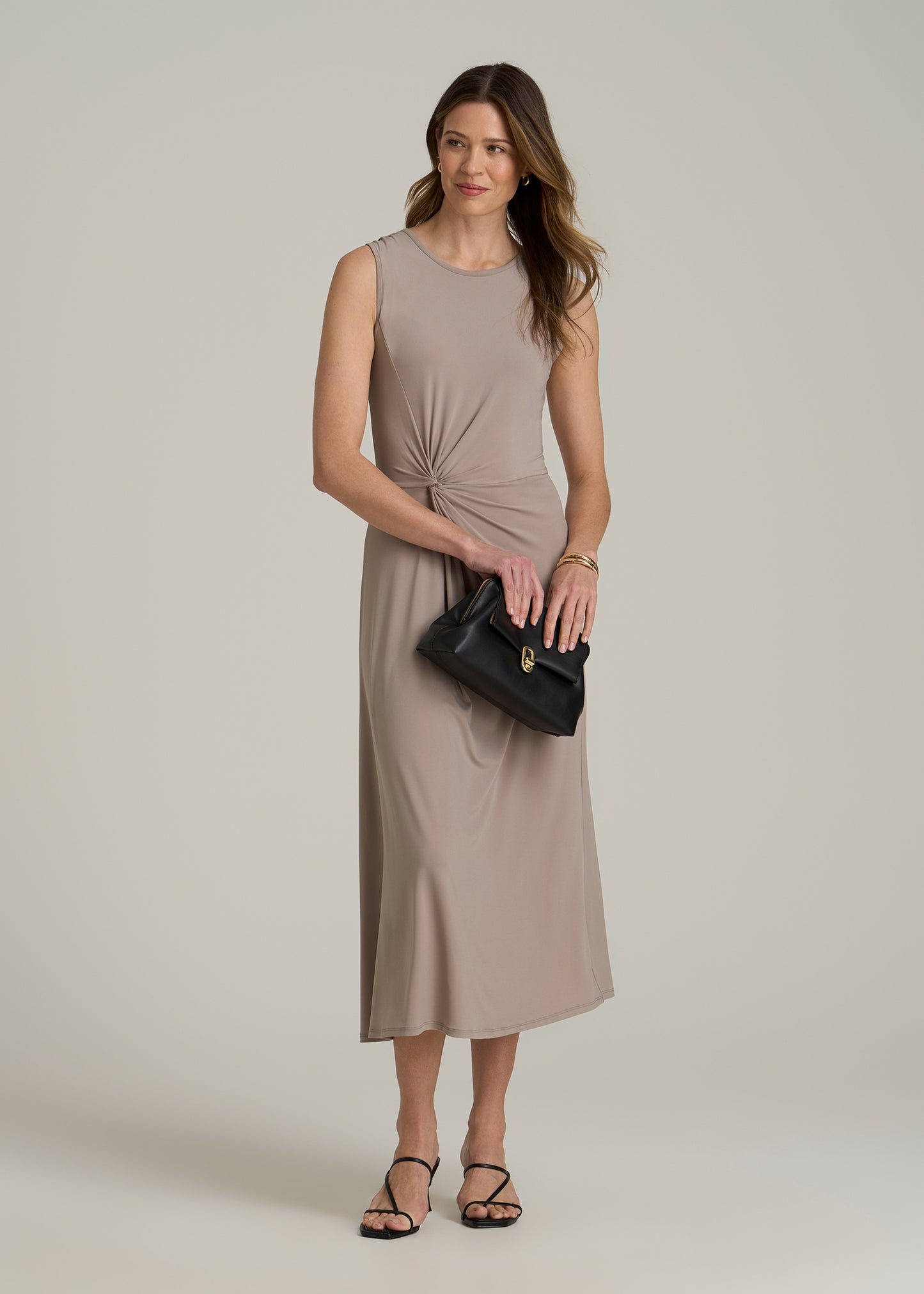 Sleeveless Knot Front Dress for Tall Women in Atmosphere