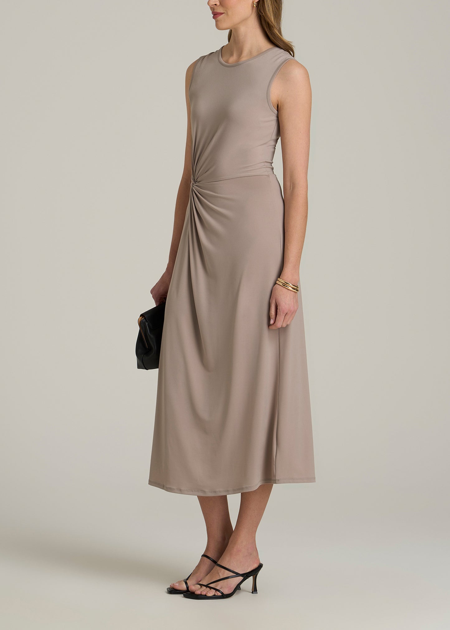 Sleeveless Knot Front Dress for Tall Women in Atmosphere