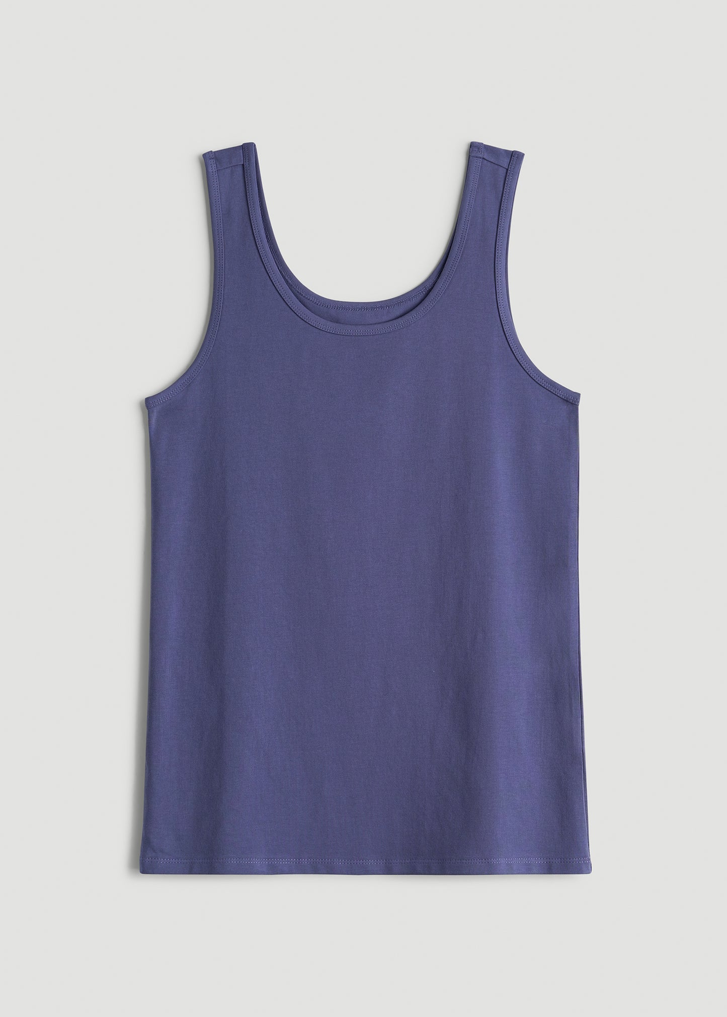 Slim Fit Jersey Tank Top for Tall Women in Future Dusk