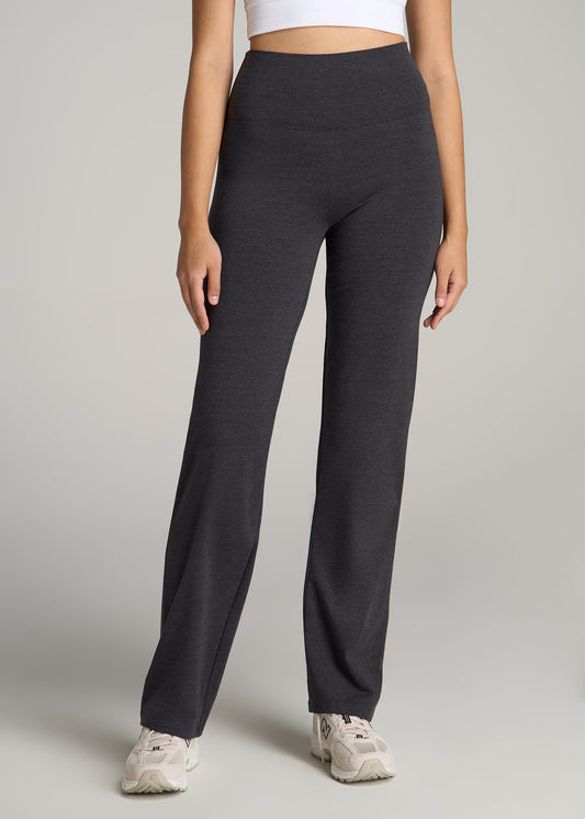 Women's Straight Leg Cotton Legging in Shadow Grey Mix