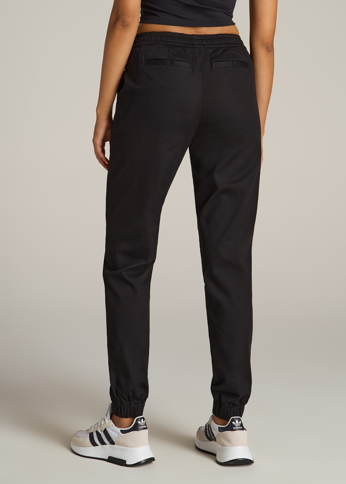 American-Tall-Women-Twill-Jogger-Pant-Black-back