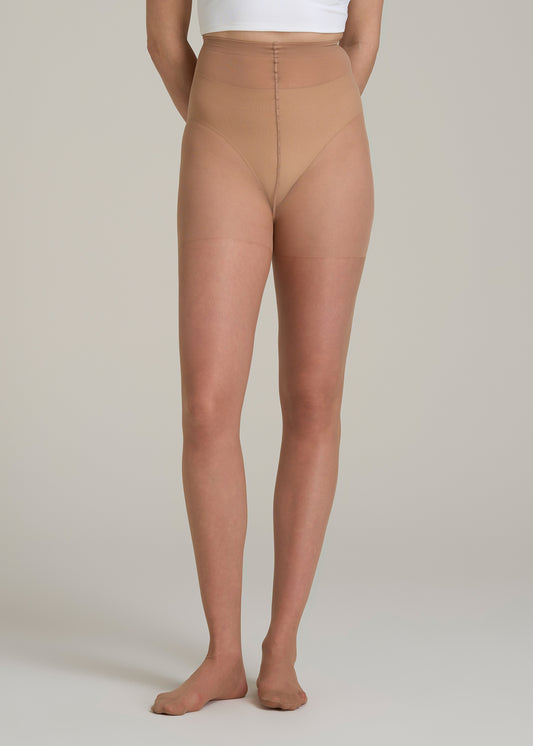 Ultra Sheer Pantyhose for Tall Women in Honey