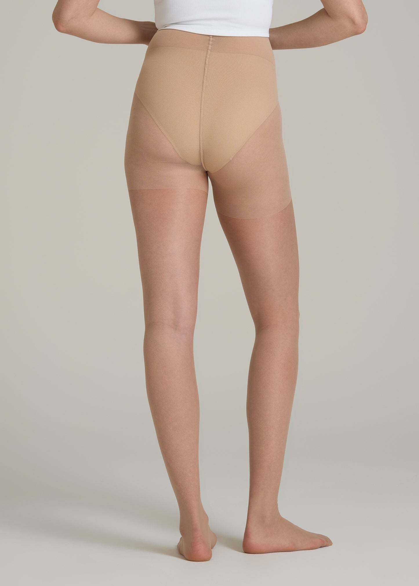 Ultra Sheer Pantyhose for Tall Women in Linen