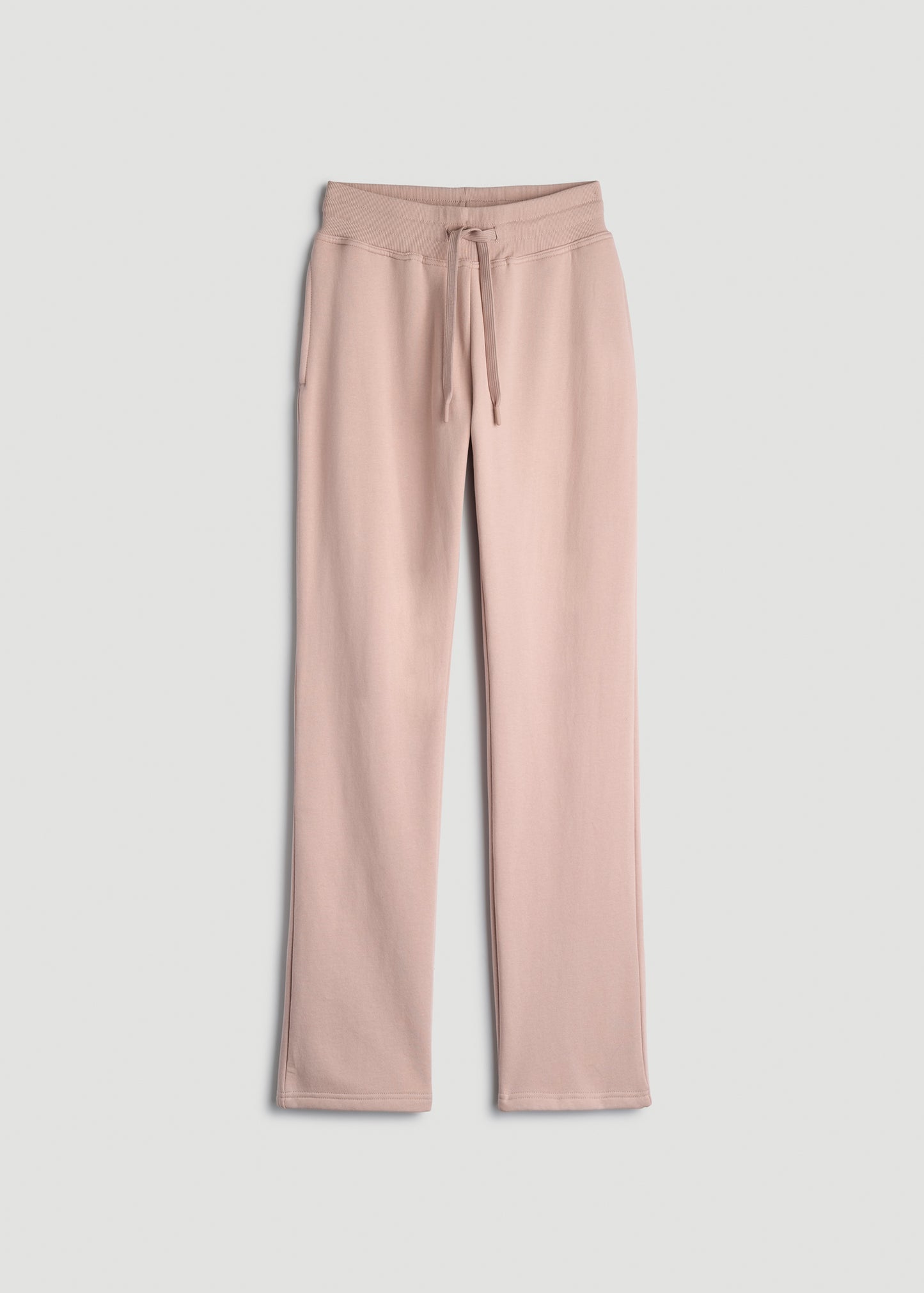 Wearever Fleece Open-Bottom Sweatpants for Tall Women in Desert Rose