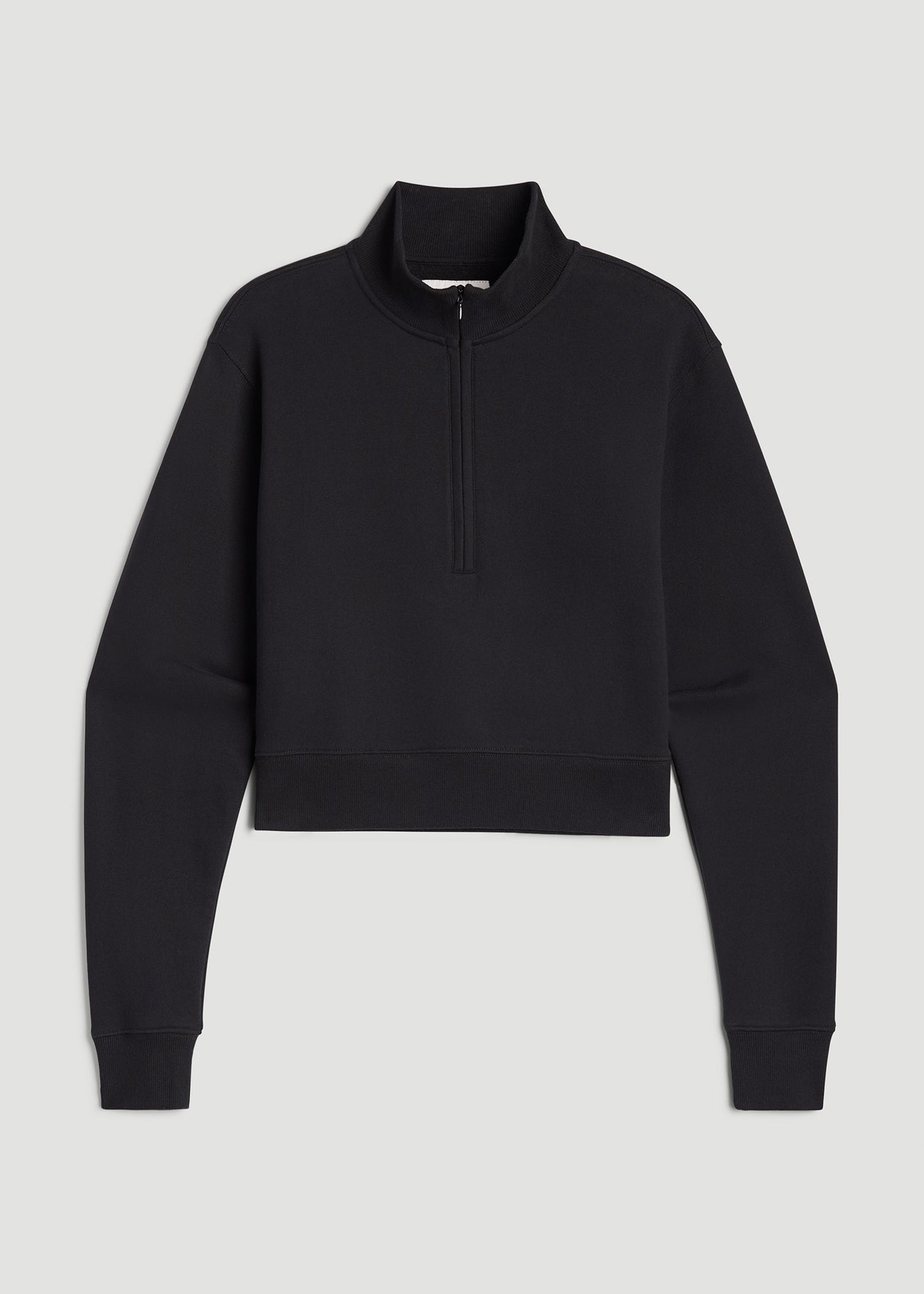 Wearever 2.0 Half-Zip Cropped Sweatshirt for Tall Women in Black