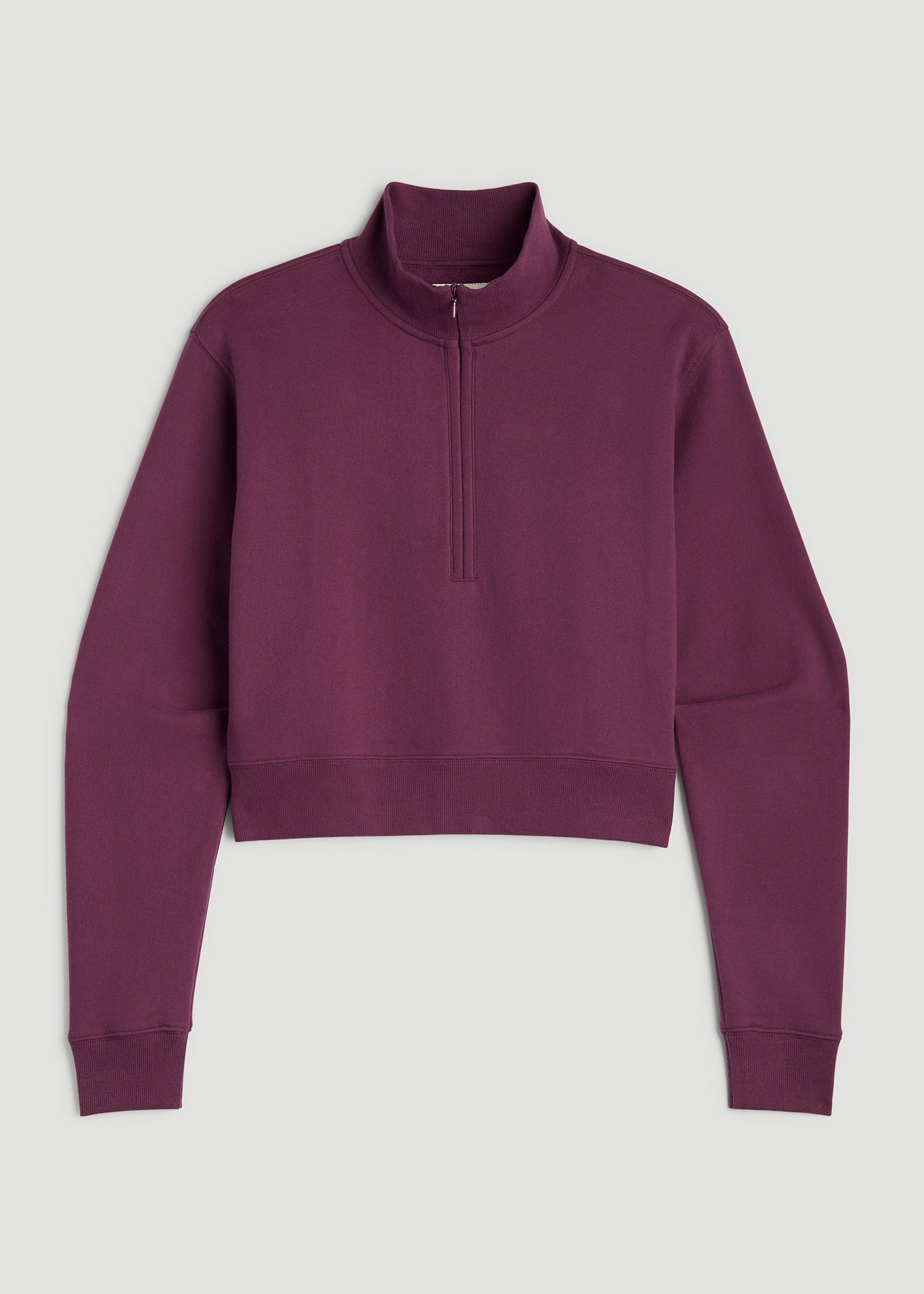 Wearever 2.0 Half-Zip Cropped Sweatshirt for Tall Women in Purple Gumdrop