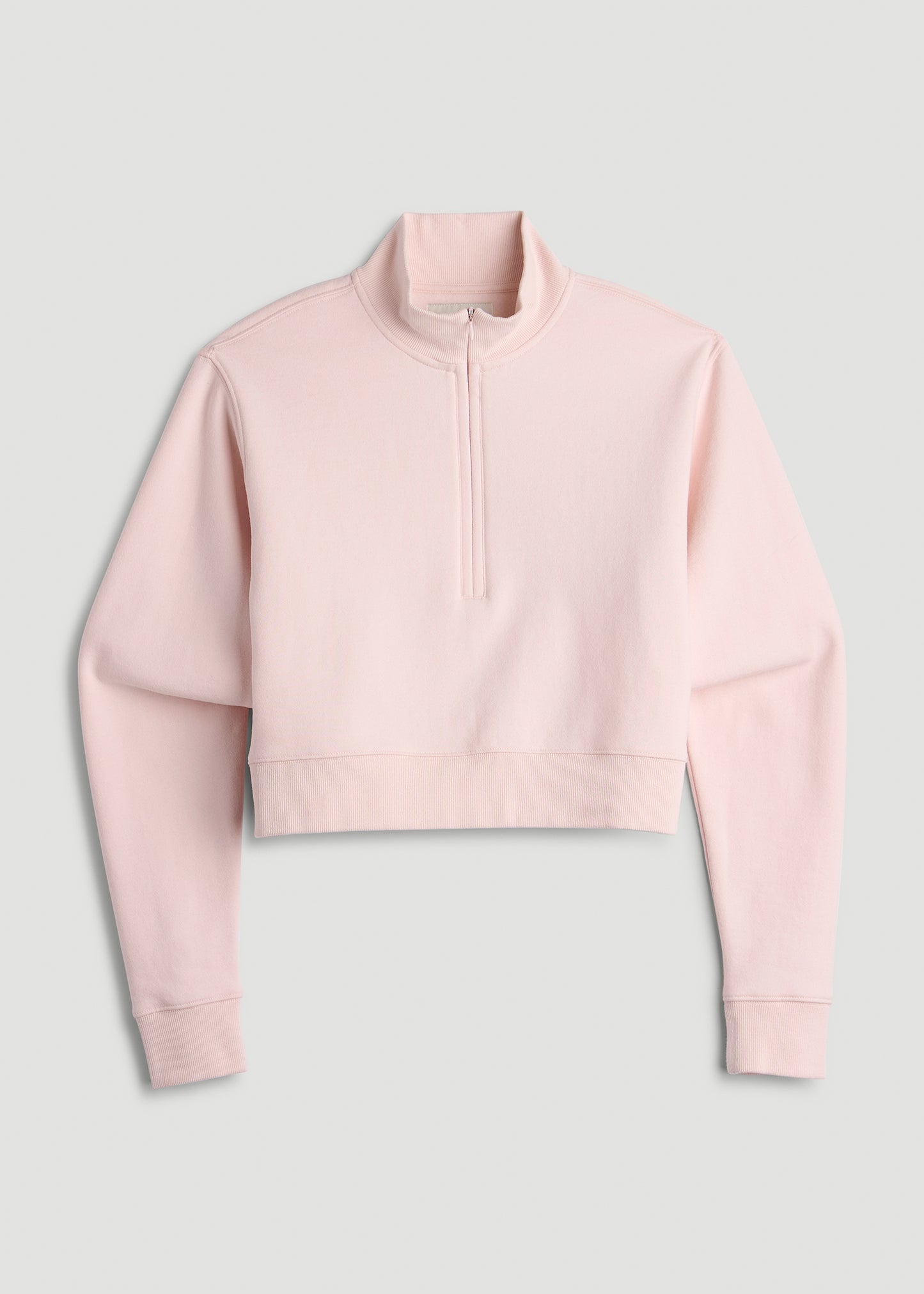 Wearever 2.0 Half-Zip Cropped Sweatshirt for Tall Women in Barely Pink