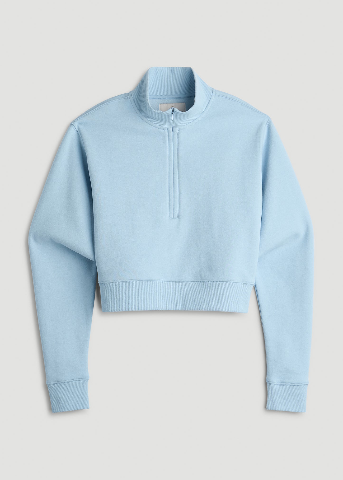 Wearever 2.0 Half-Zip Cropped Sweatshirt for Tall Women in Ice Blue