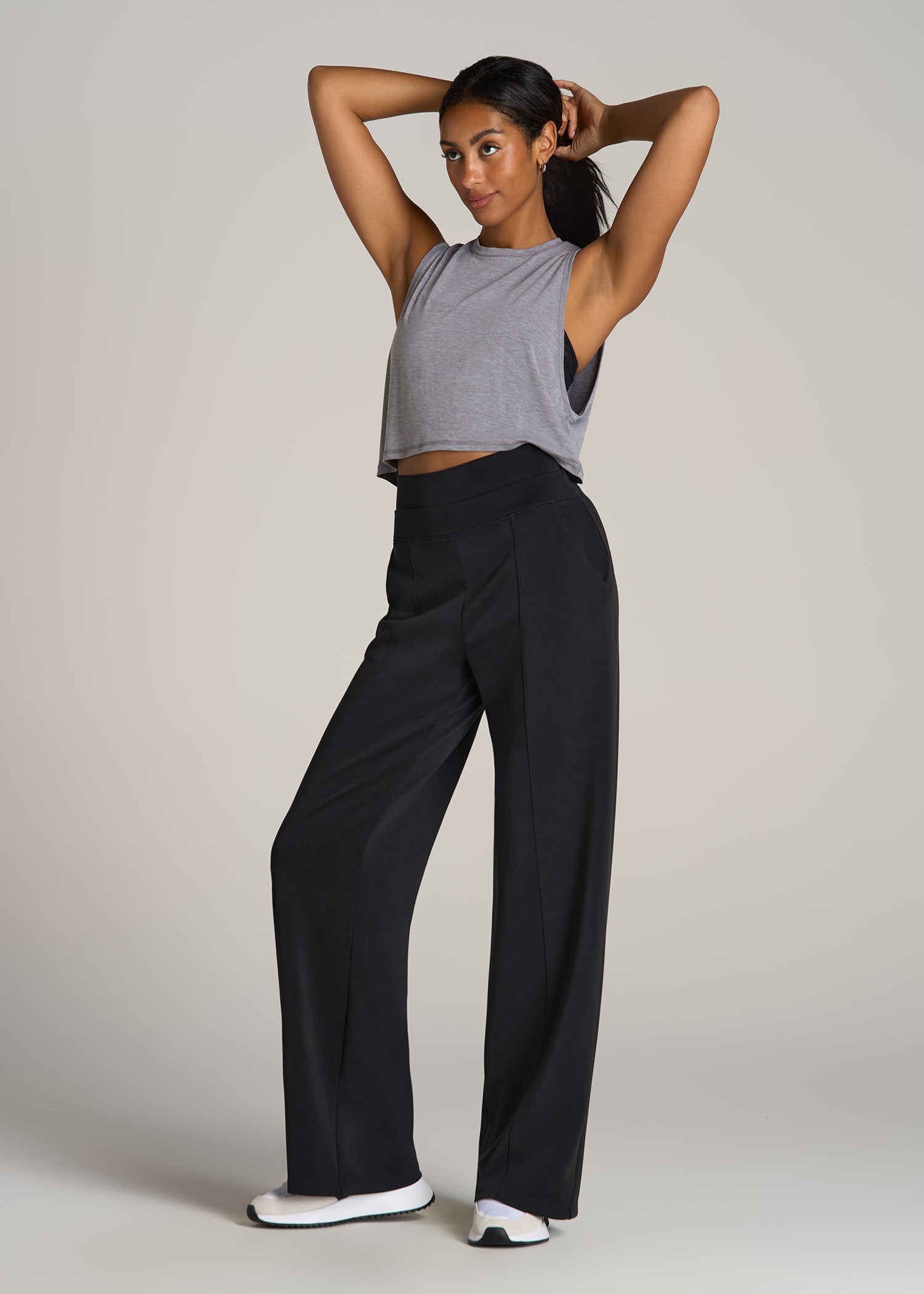 American-Tall-Women-Wide-Leg-Ultra-High-Rise-Pant-Black-full