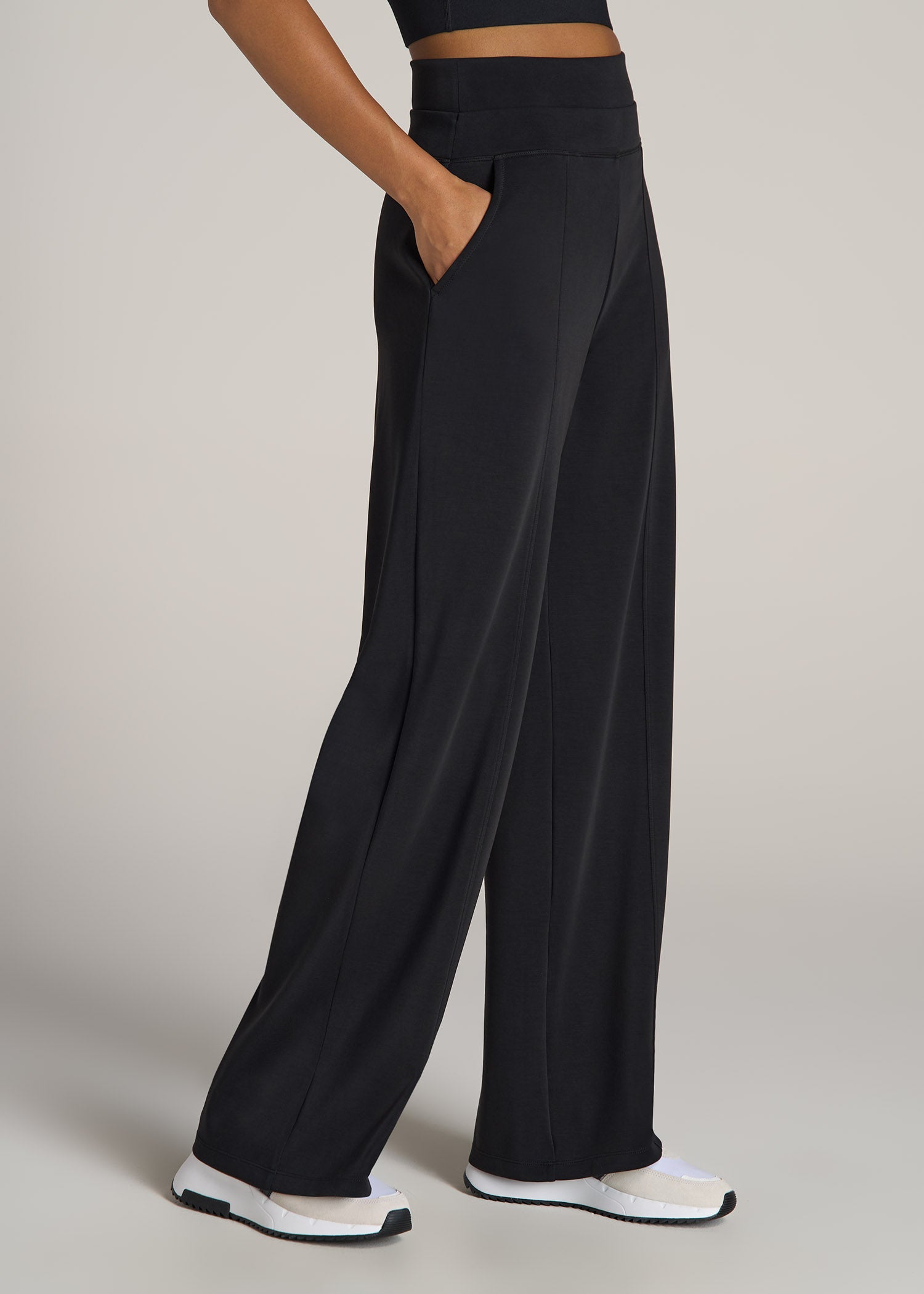 American-Tall-Women-Wide-Leg-Ultra-High-Rise-Pant-Black-side