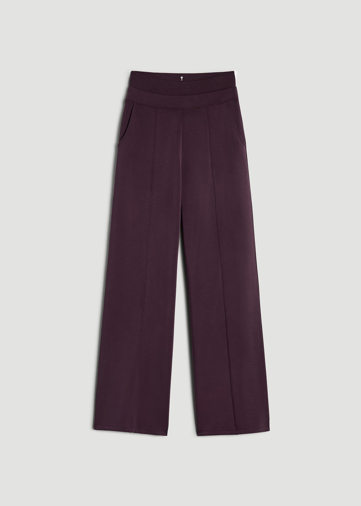 Soft Motion Wide Leg Ultra High Rise Pant for Tall Women in Deep Purple