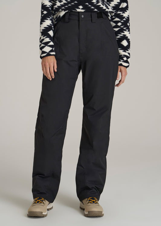 Snow Pants for Tall Women in Black