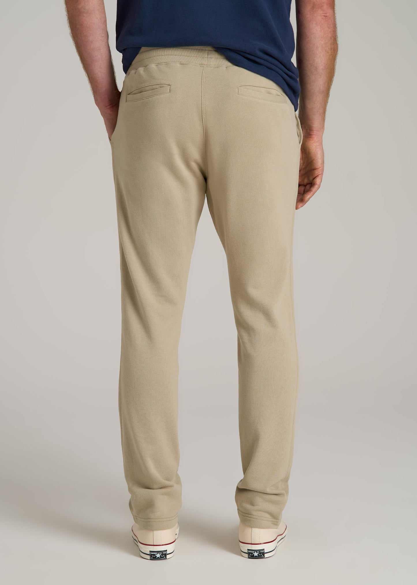 LJ&S Brushed Terrycloth Sweatpants for Tall Men in Vintage Buck