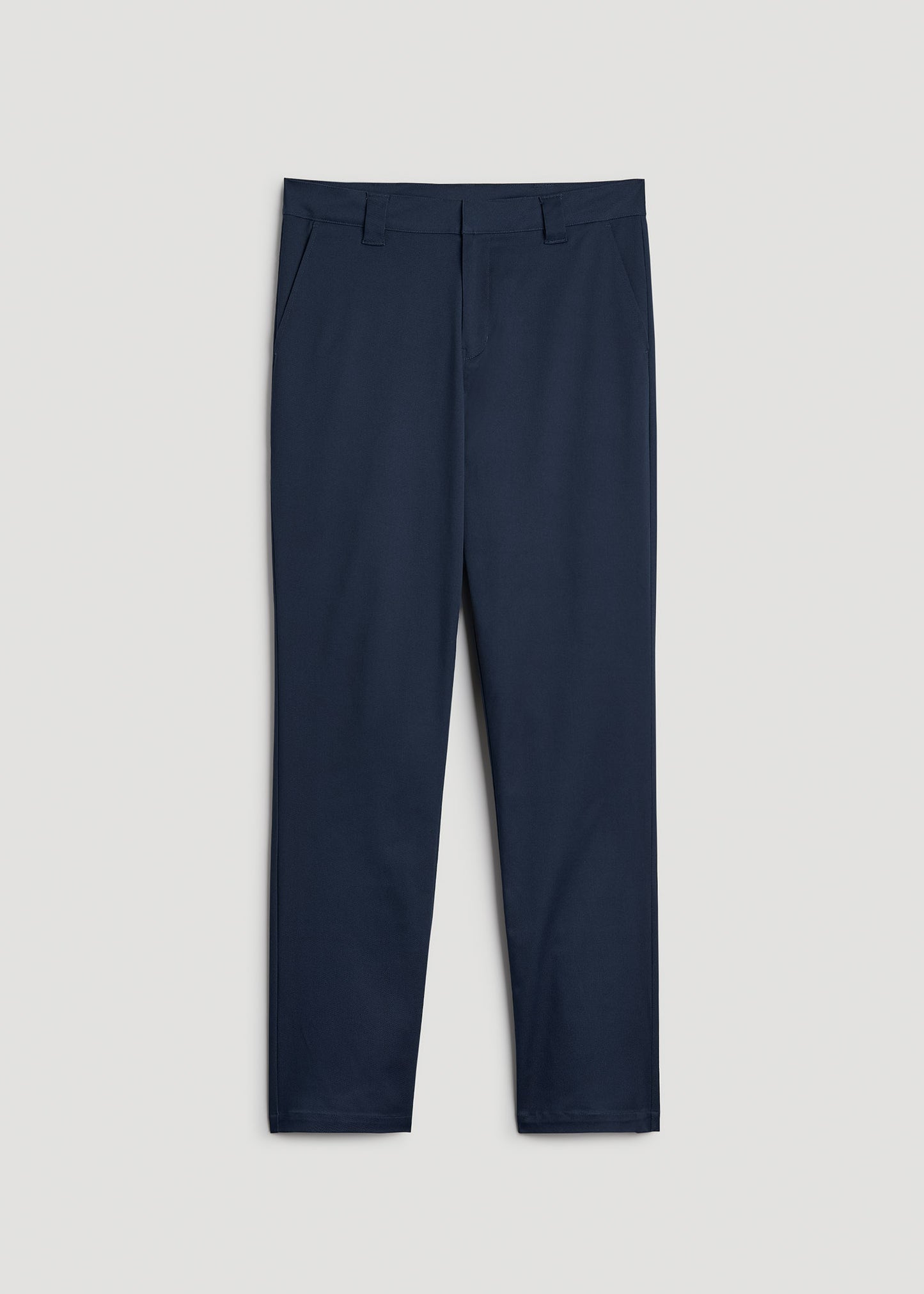 LJ&S Stretch Twill STRAIGHT-LEG Work Pants for Tall Men in Marine Blue