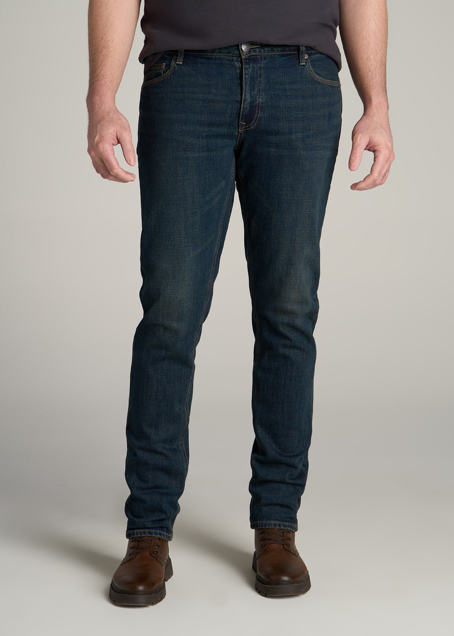 LJ&S TAPERED Jeans for Tall Men in Mechanic Blue