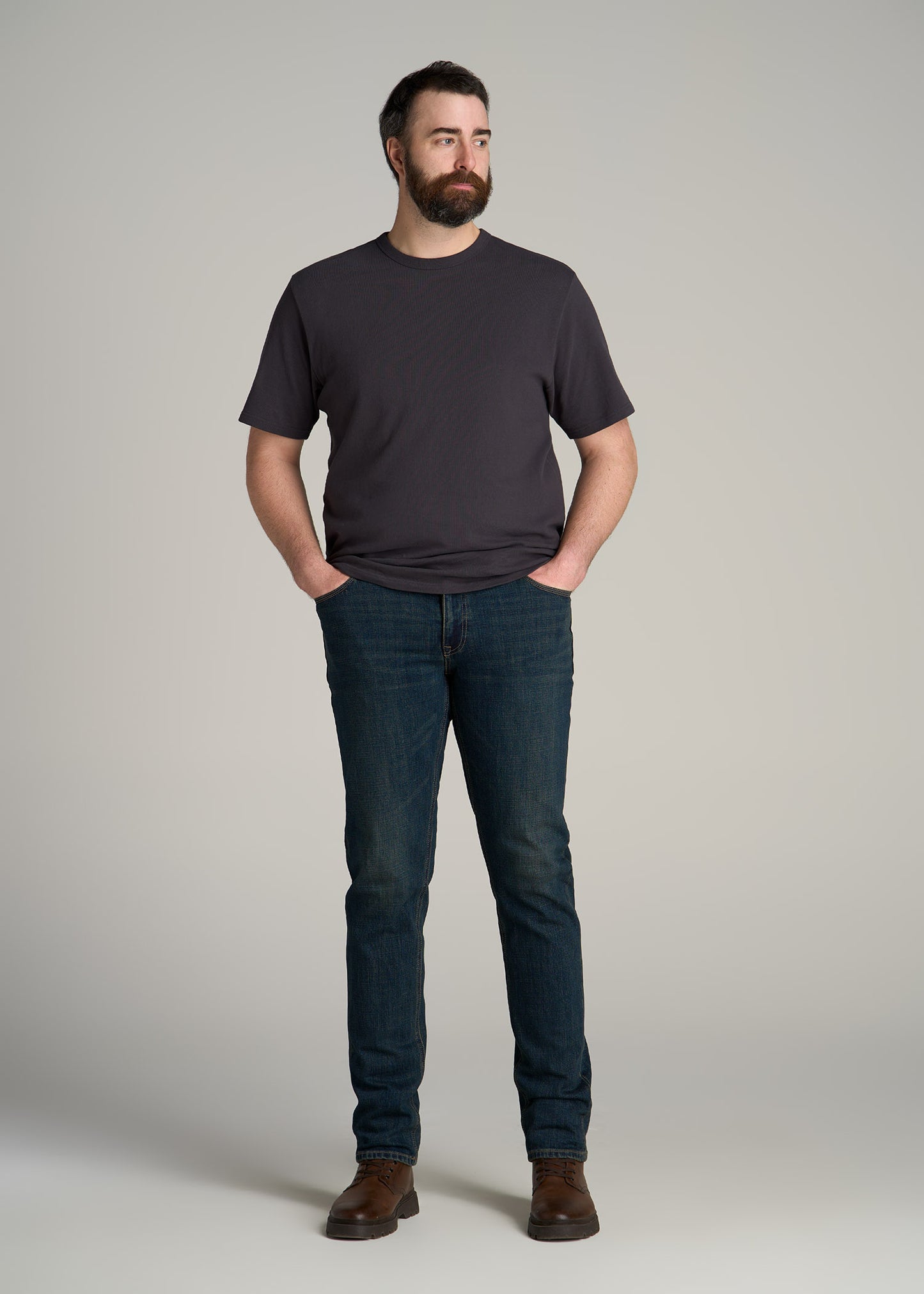 LJ&S TAPERED Jeans for Tall Men in Mechanic Blue