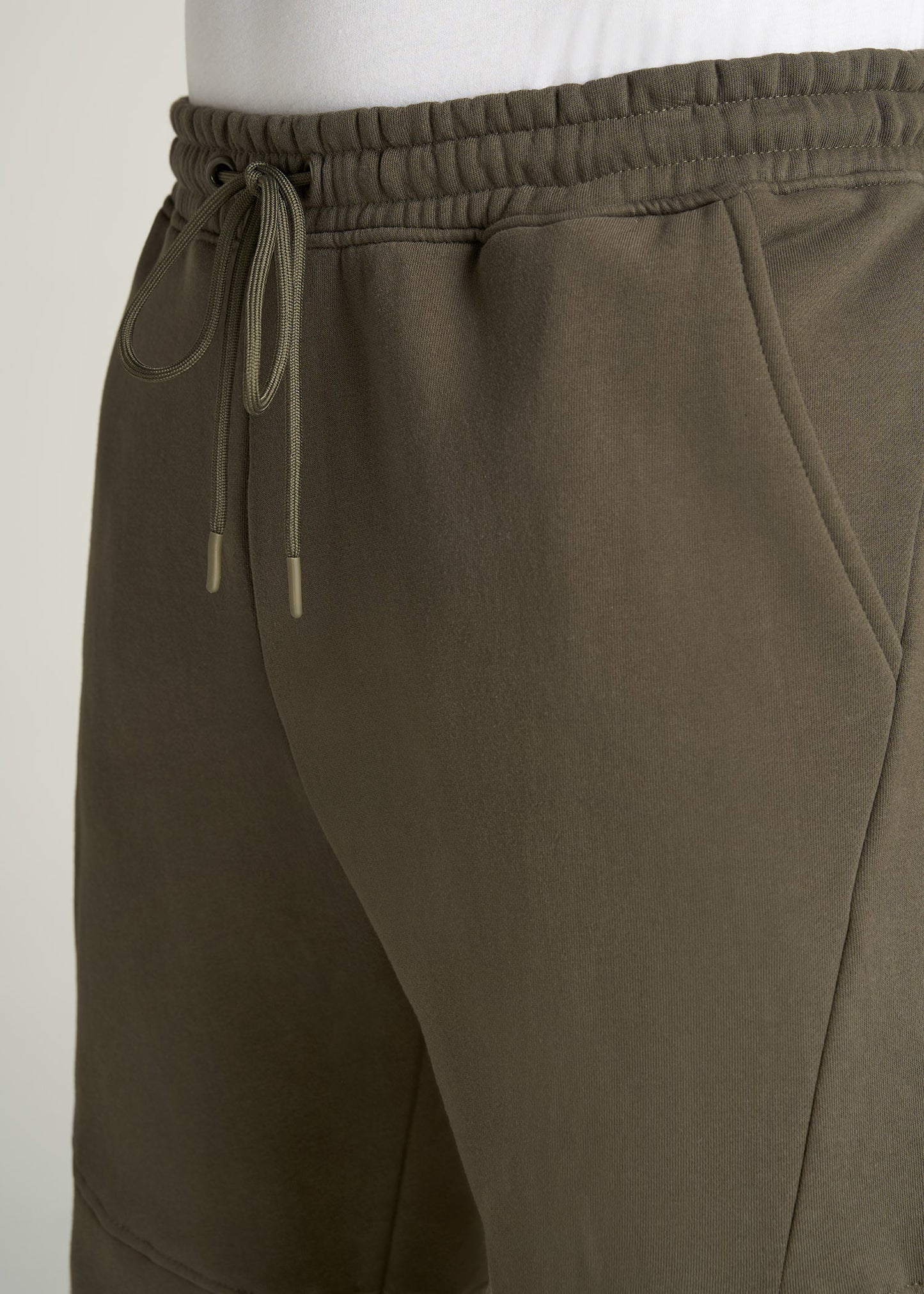    American-Tall-Men-8020-FleeceJogger-CamoGreen-detail