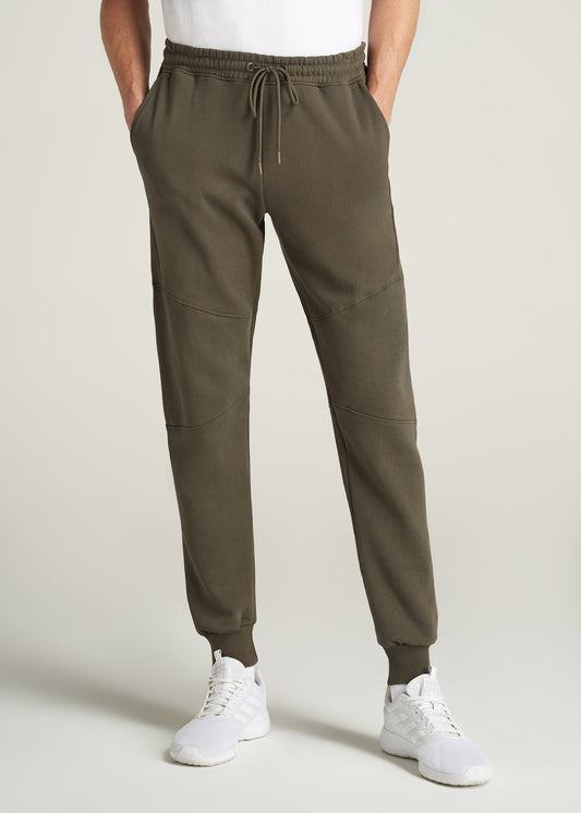    American-Tall-Men-8020-FleeceJogger-CamoGreen-front