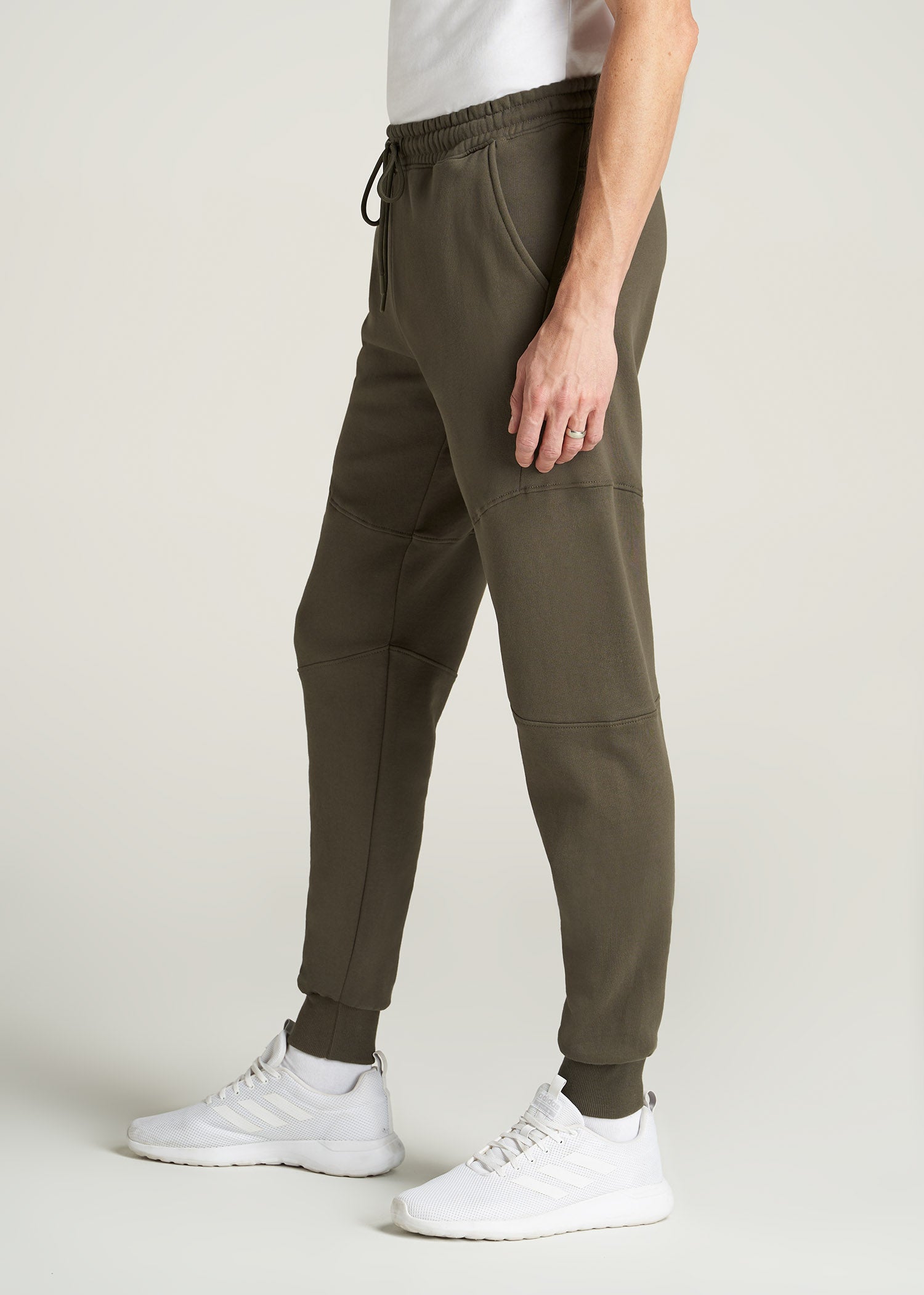    American-Tall-Men-8020-FleeceJogger-CamoGreen-side