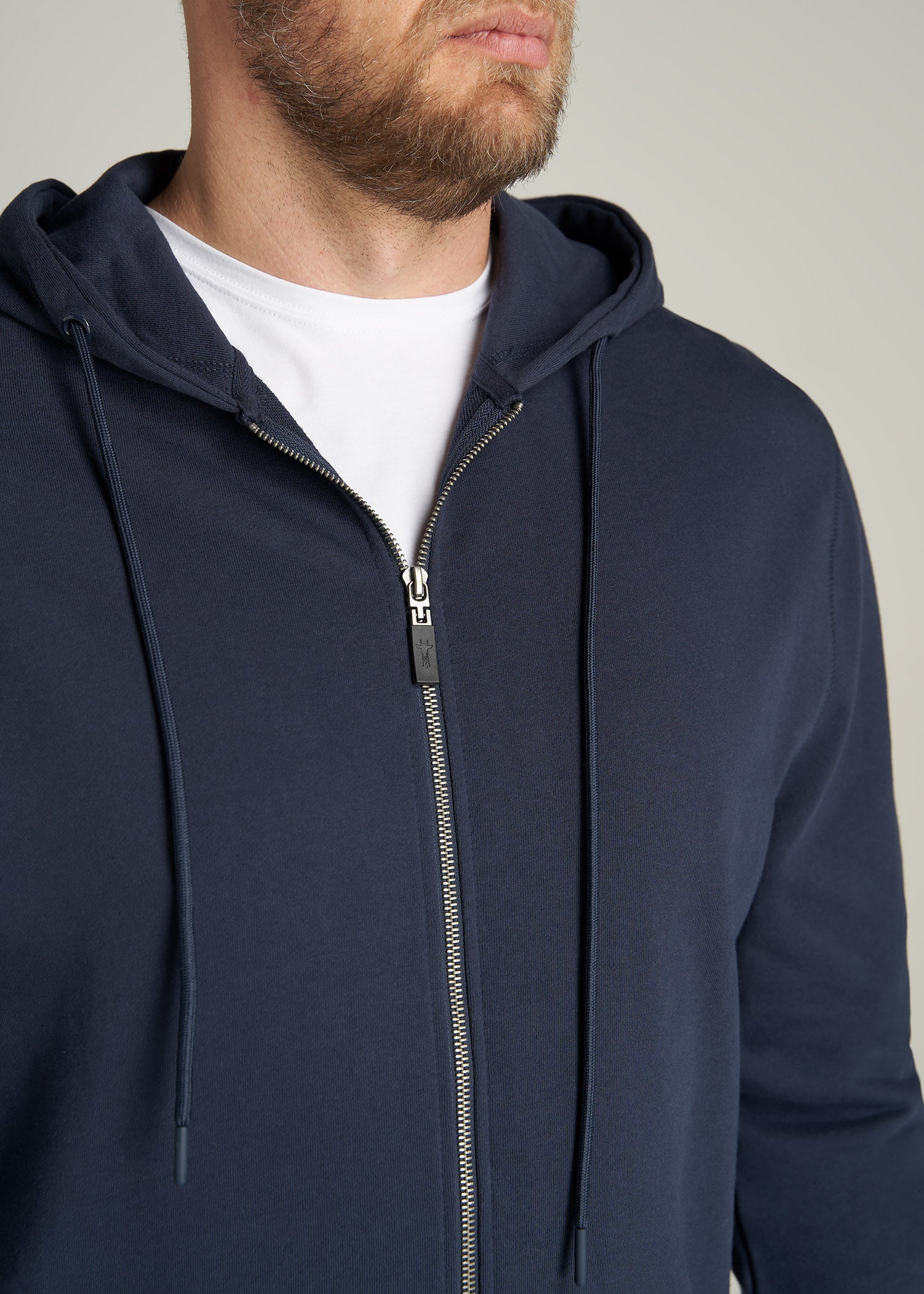     American-Tall-Men-8020-FrenchTerry-FullZip-Hoodie-Navy-detail