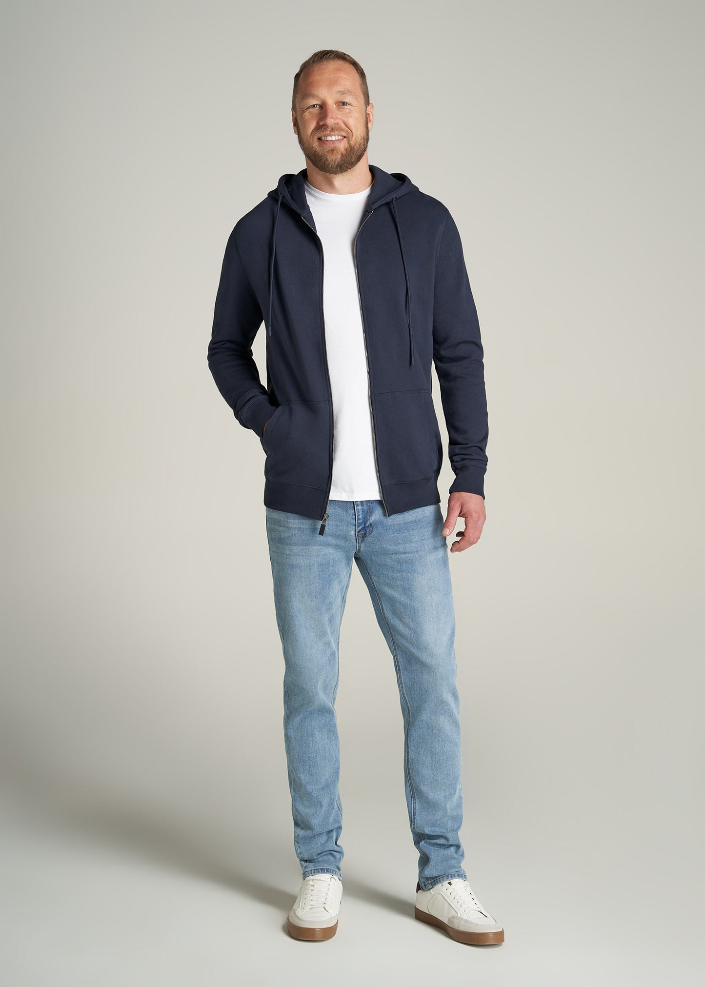    American-Tall-Men-8020-FrenchTerry-FullZip-Hoodie-Navy-full