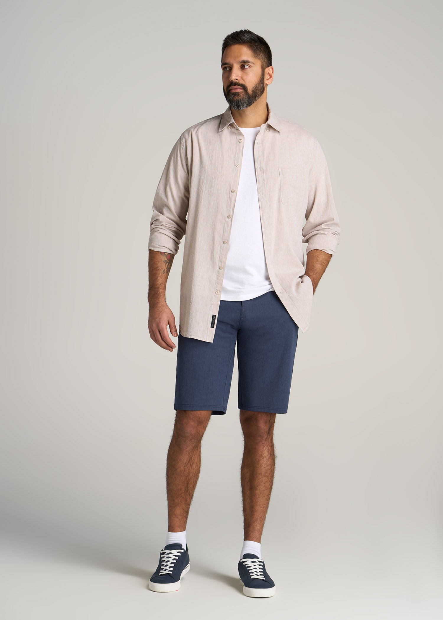 American-Tall-Men-All-Day-Shorts-Marine-Navy-Mix-full