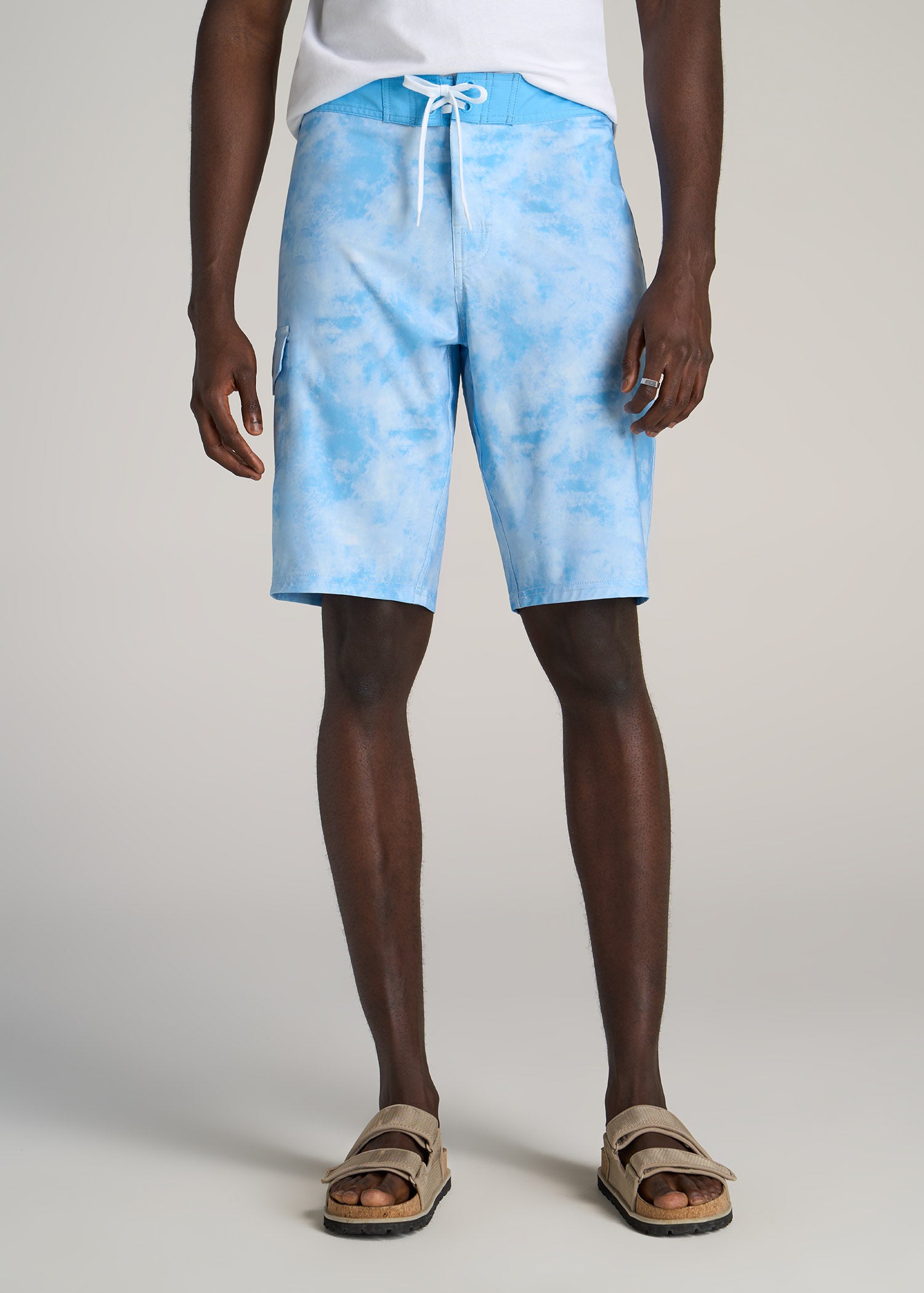    American-Tall-Men-Board-Shorts-Light-Blue-Tie-Dye-front