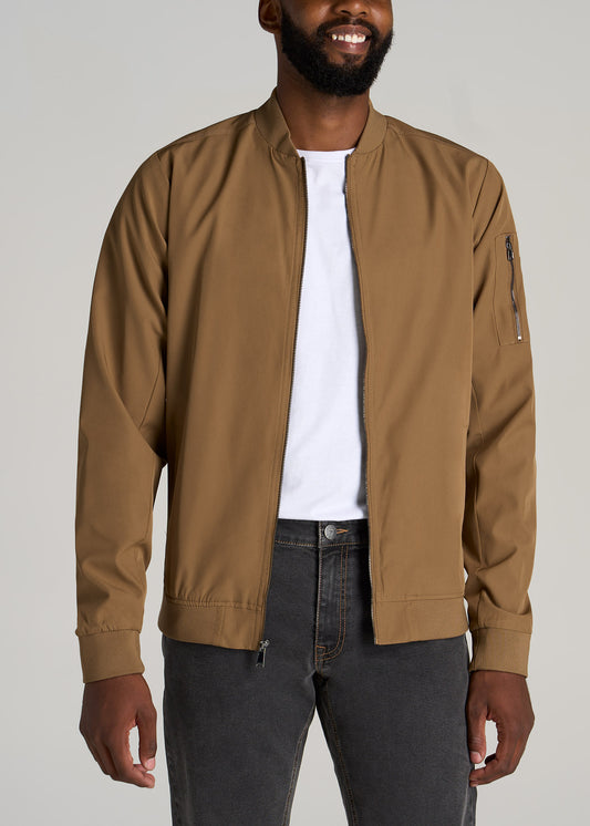       American-Tall-Men-Bomber-Jacket-Sahara-front