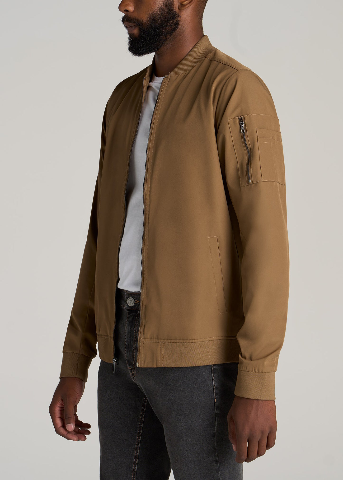       American-Tall-Men-Bomber-Jacket-Sahara-side