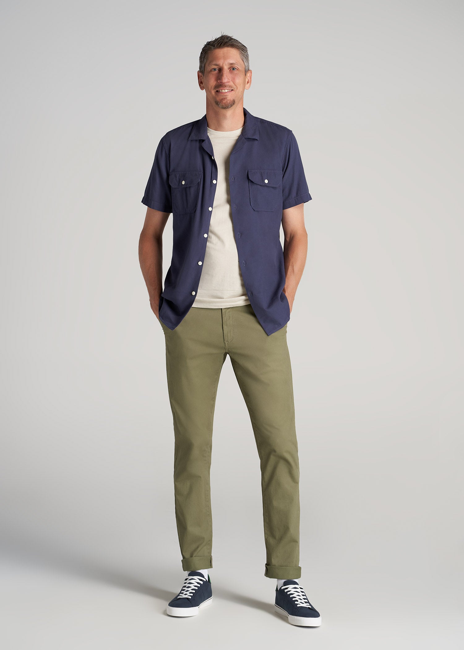     American-Tall-Men-Carman-Chinos-Fatigue-Green-full