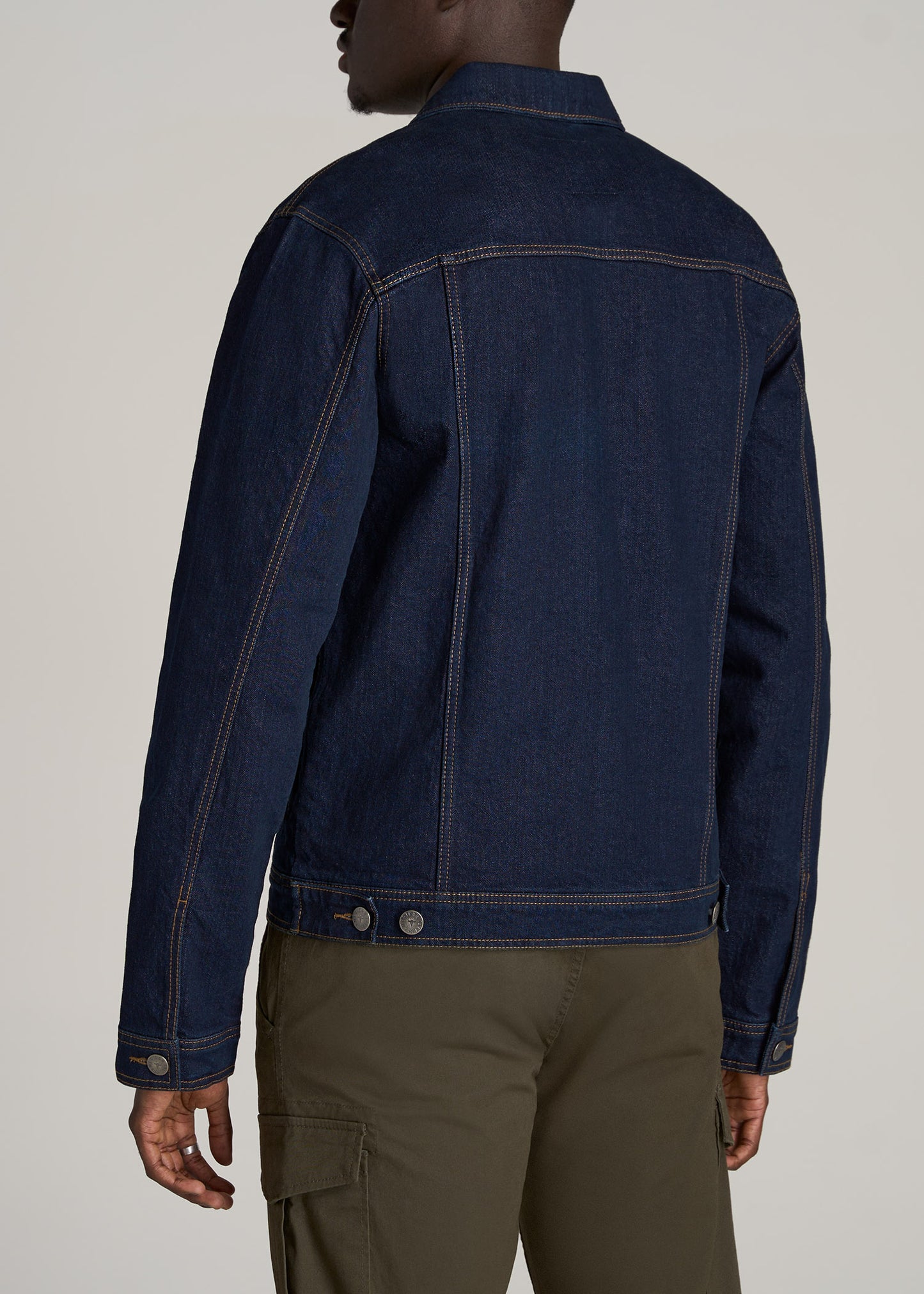    American-Tall-Men-Denim-Trucker-Jacket-Raw-Indigo-back