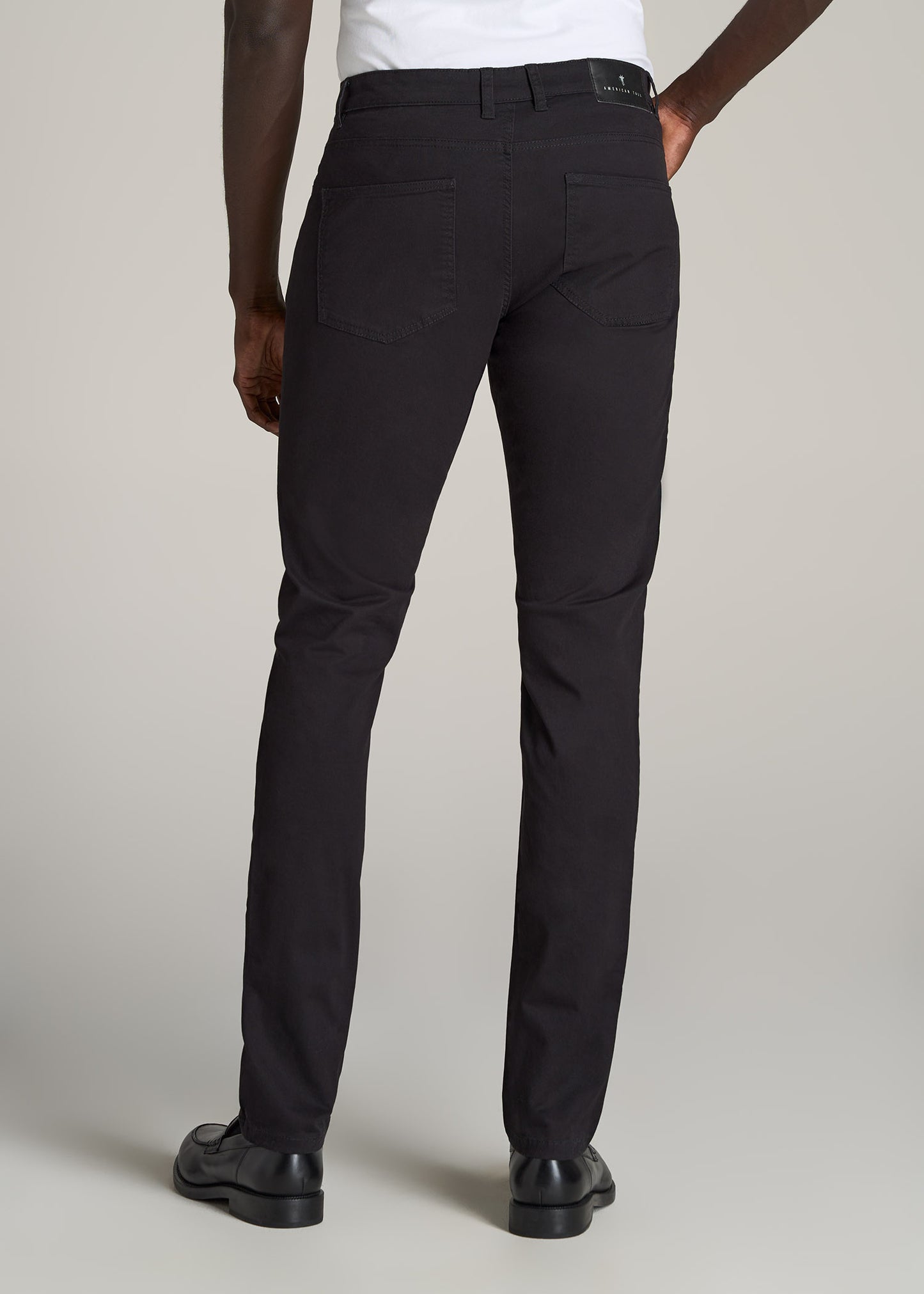    American-Tall-Men-Dylan-5-Pocket-Chino-Black-back