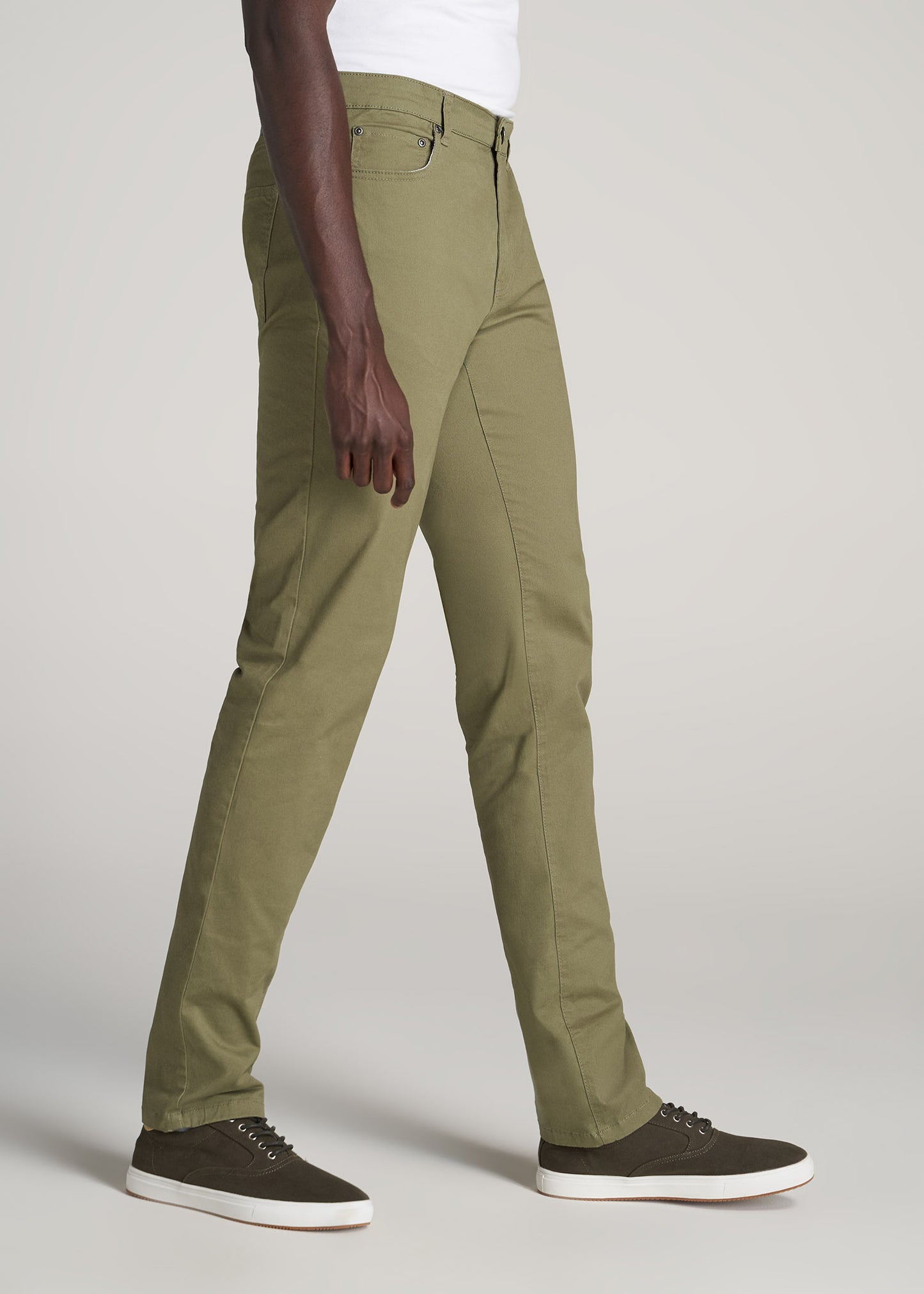       American-Tall-Men-Dylan-5-Pocket-Chino-Fatigue-Green-side