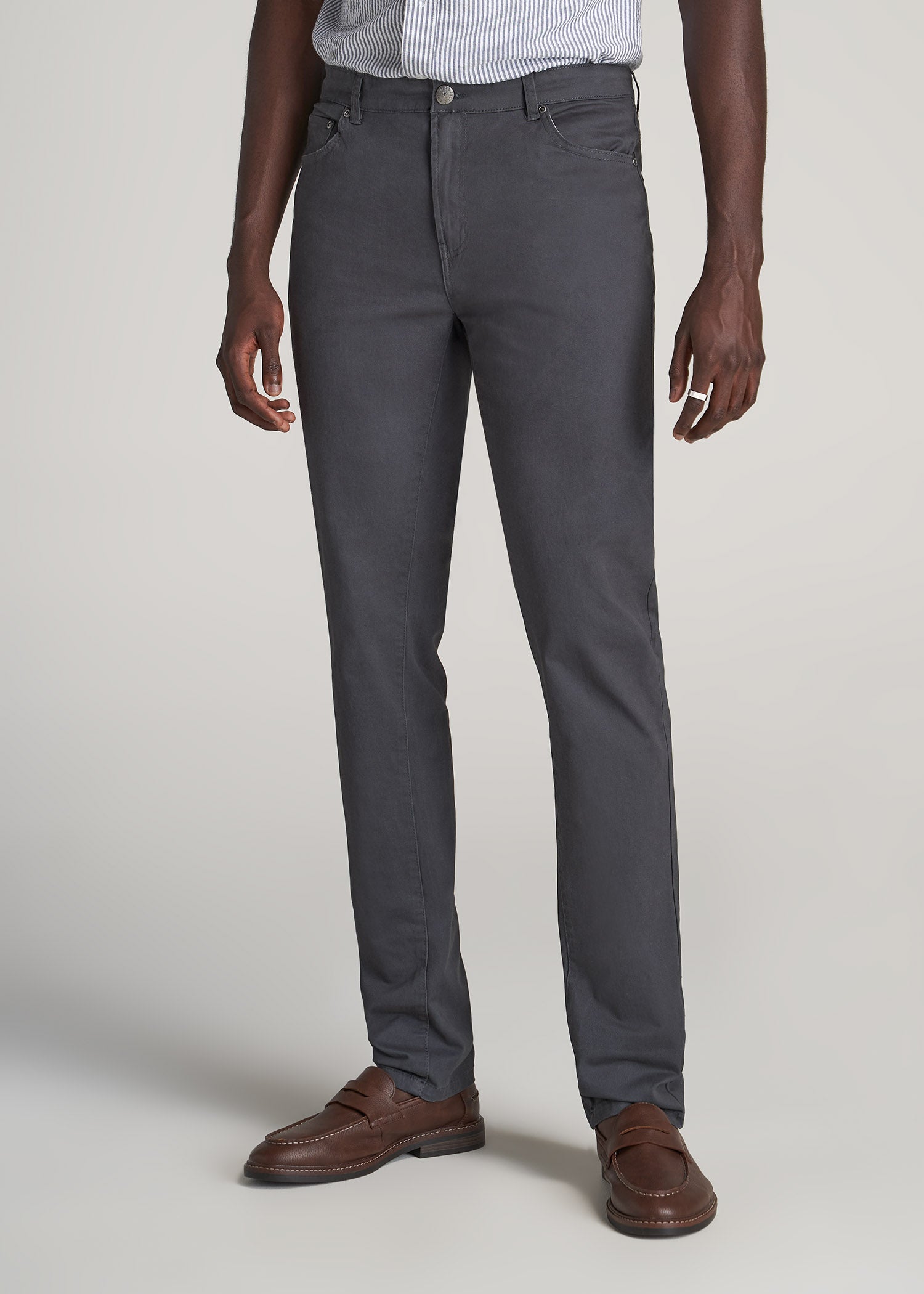       American-Tall-Men-Dylan-5-Pocket-Chino-Iron-Grey-front