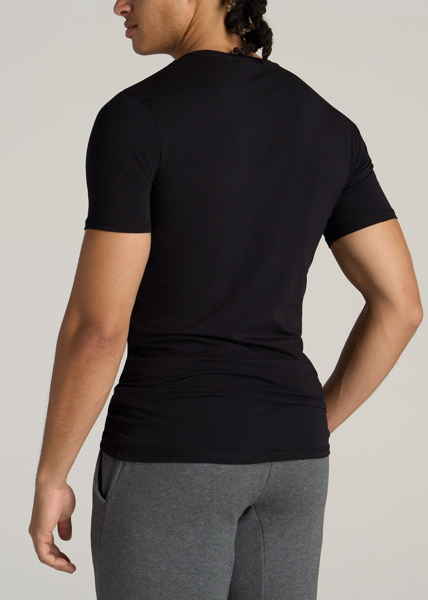        American-Tall-Men-Essential-SLIM-FIT-Crew-Neck-Tees-Black-back