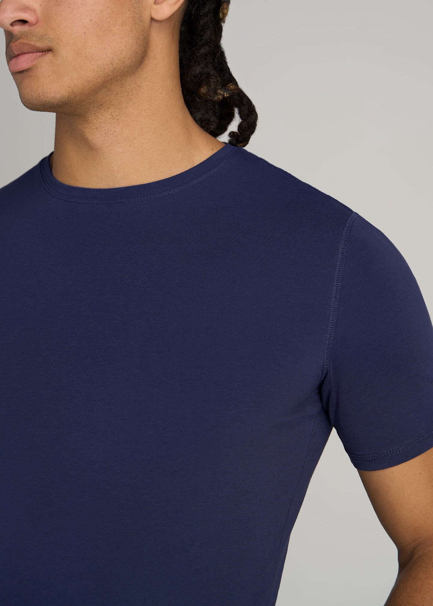    American-Tall-Men-Essential-SLIM-FIT-Crew-Neck-Tees-Navy-detail