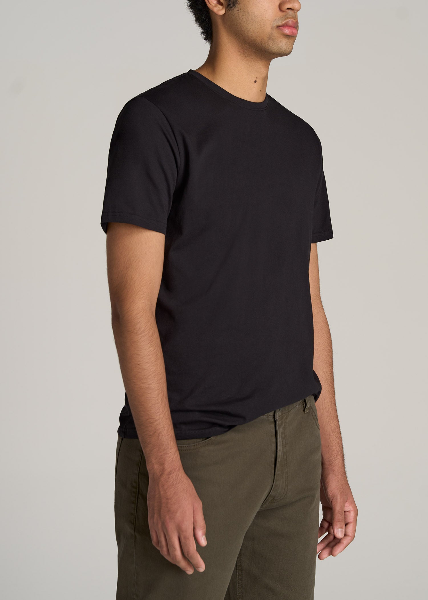    American-Tall-Men-Everyday-REGULAR-FIT-Crew-Neck-T-Shirt-Black-side