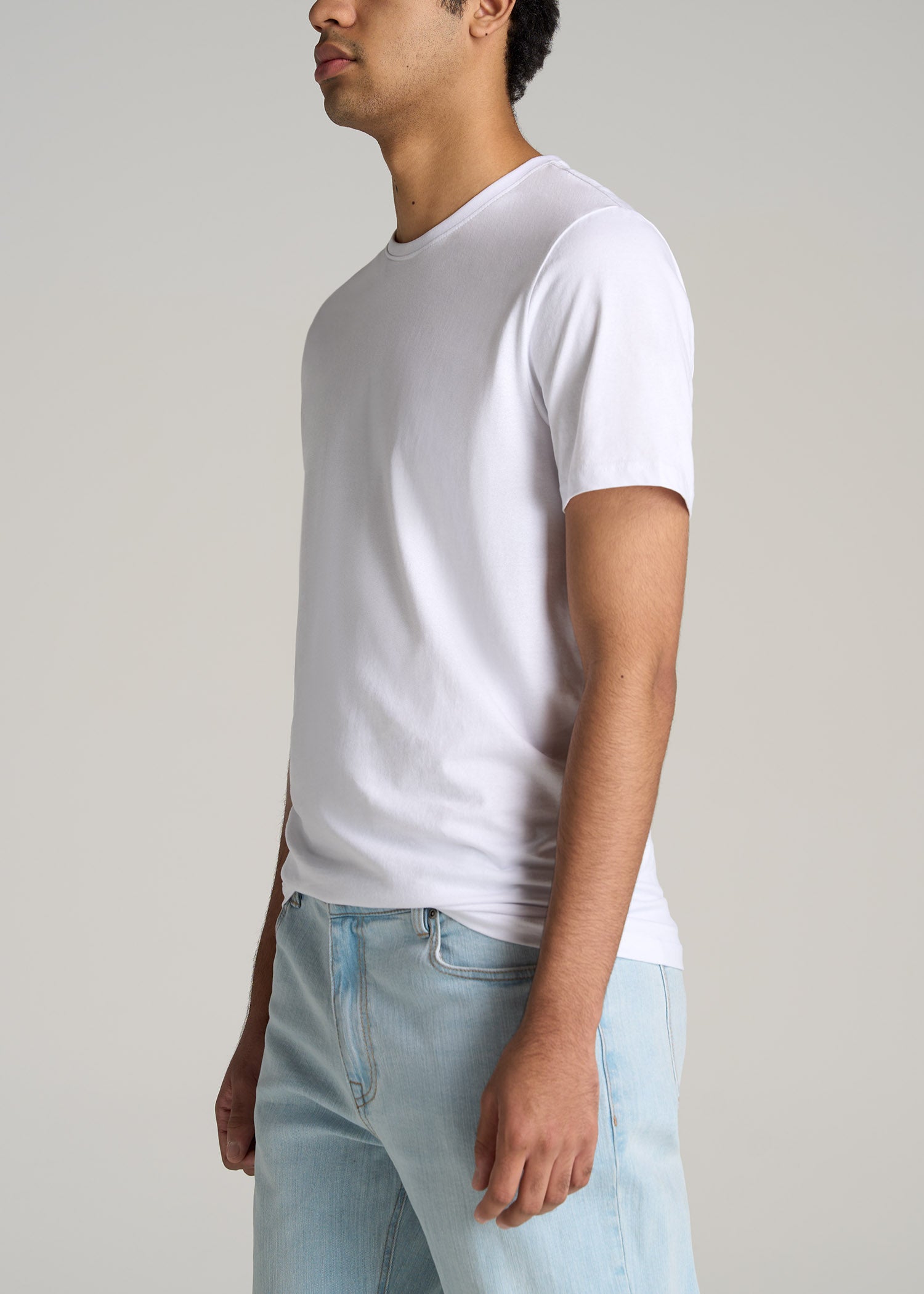     American-Tall-Men-Everyday-REGULAR-FIT-Crew-Neck-T-Shirt-White-side