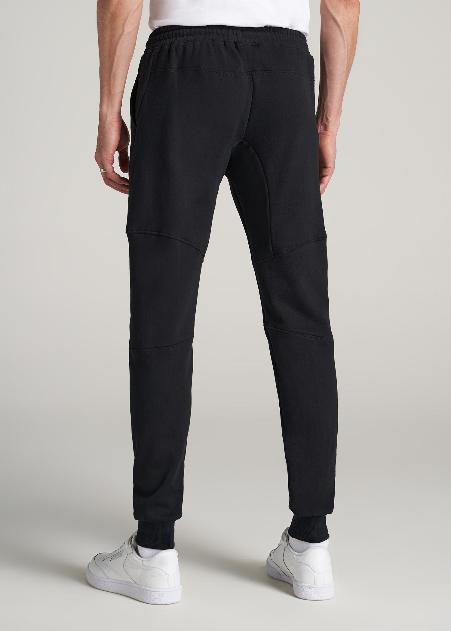    American-Tall-Men-Fleece-Jogger-Black-back