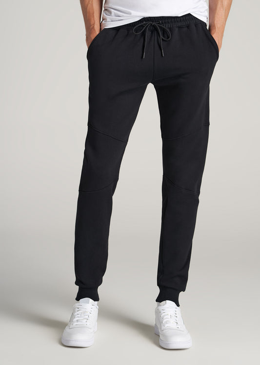       American-Tall-Men-Fleece-Jogger-Black-front