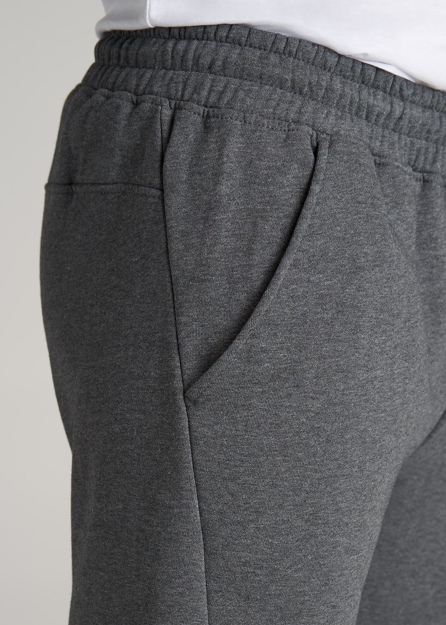     American-Tall-Men-Fleece-Jogger-CharcoalMix-detail