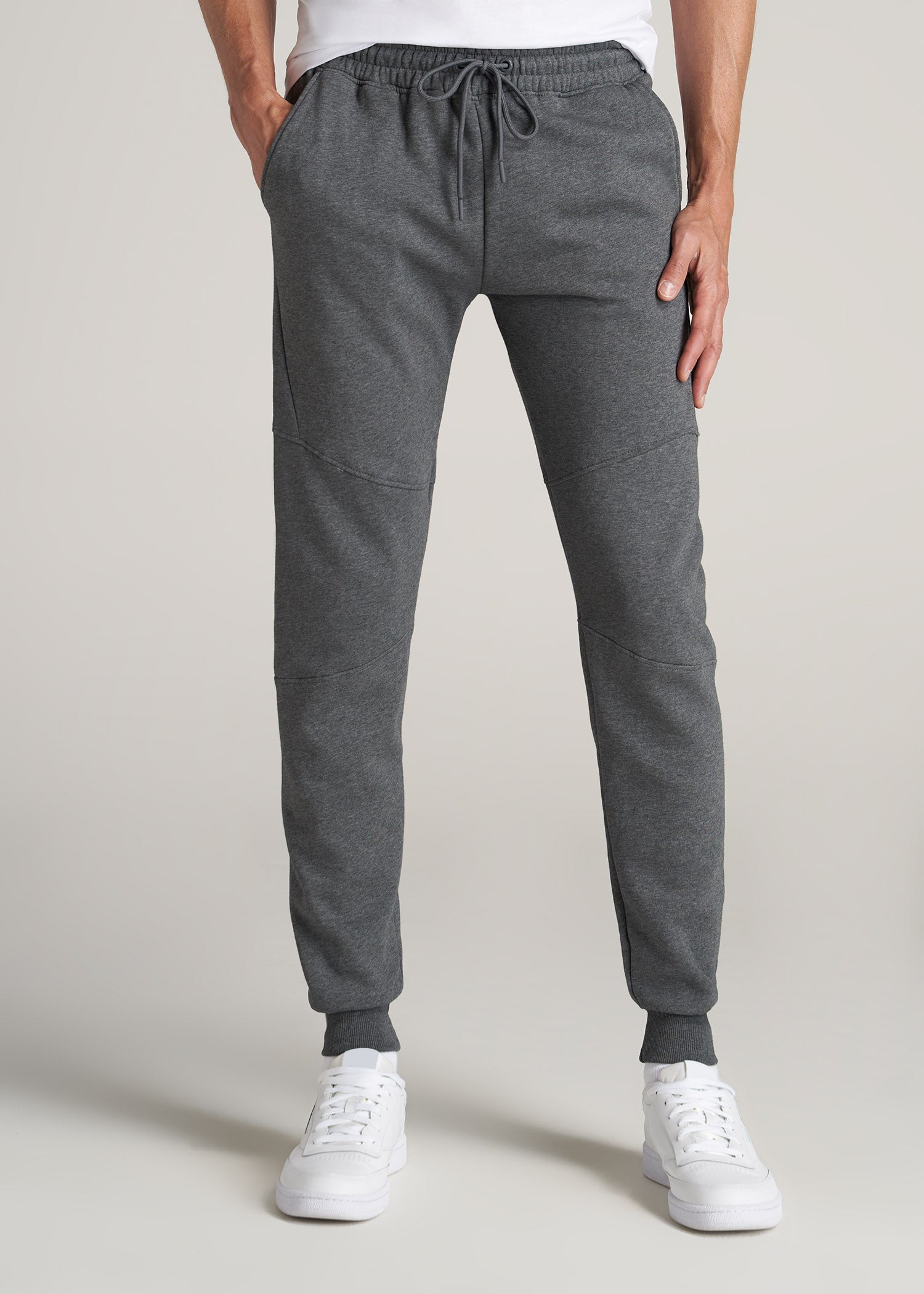       American-Tall-Men-Fleece-Jogger-CharcoalMix-front