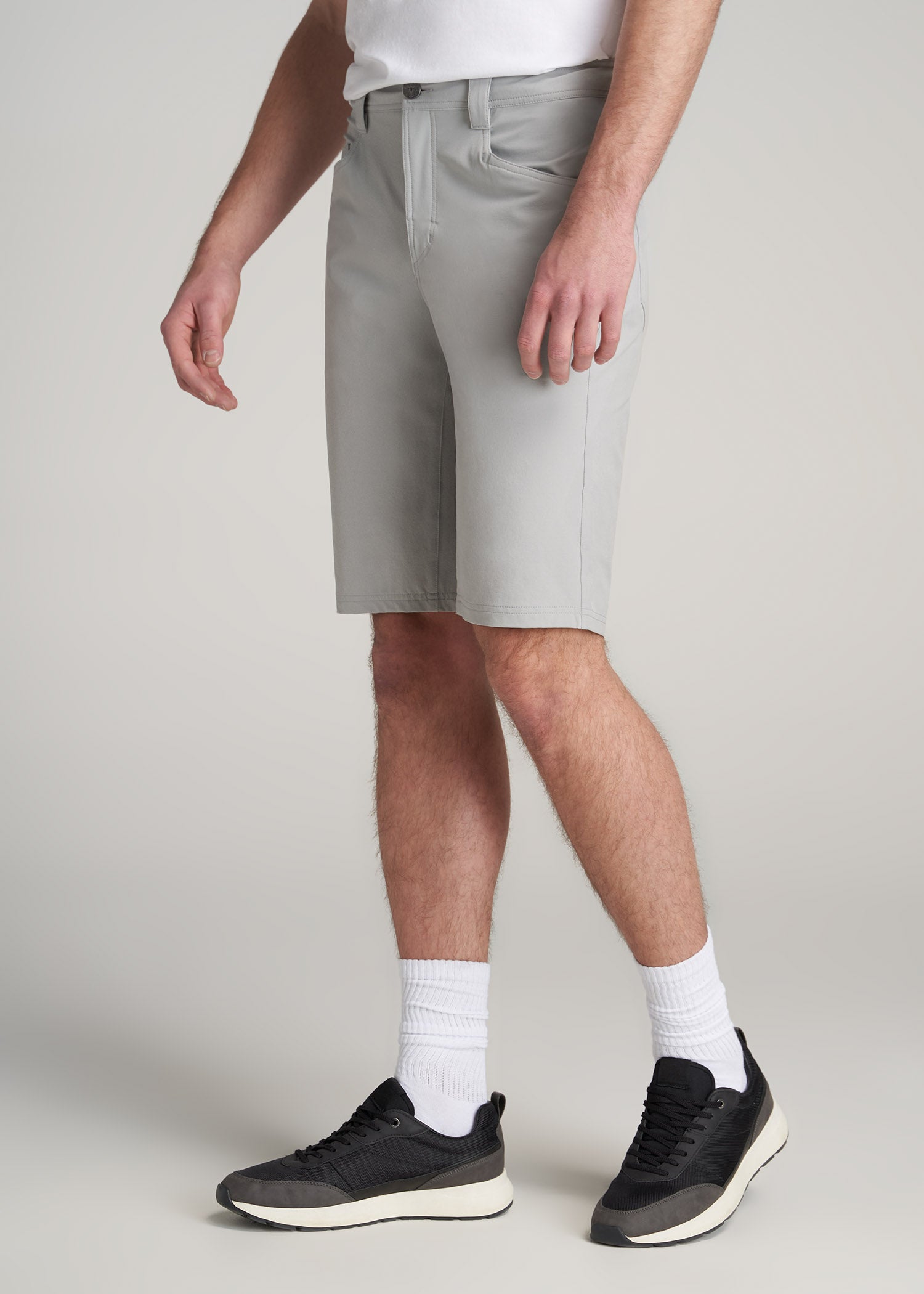    American-Tall-Men-Hiking-Shorts-LightGrey-side