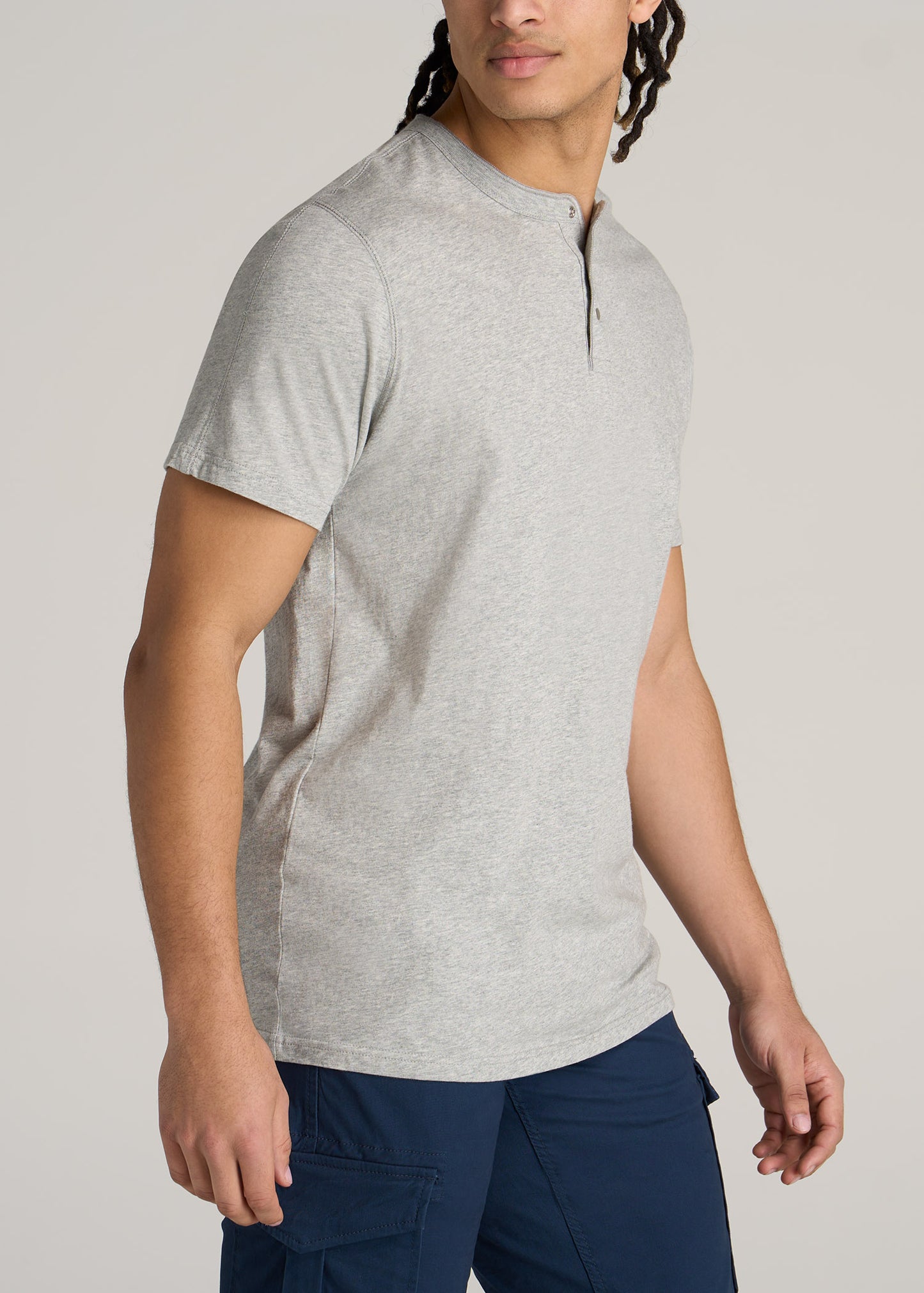 American-Tall-Men-Jersey-Henley-Tee-Heathered-Grey-side