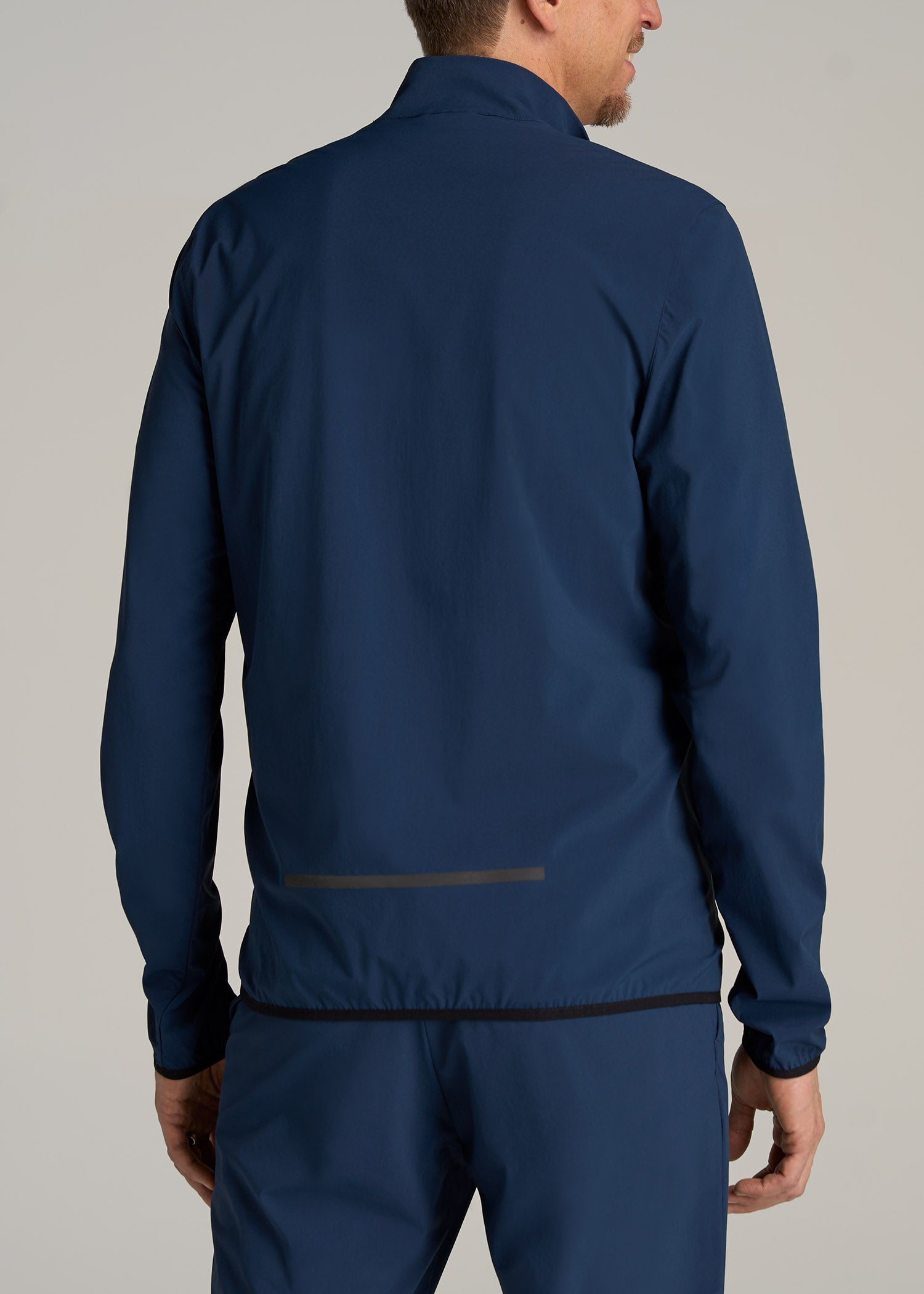    American-Tall-Men-Light-Weight-Track-Jacket-Marine-Navy-back